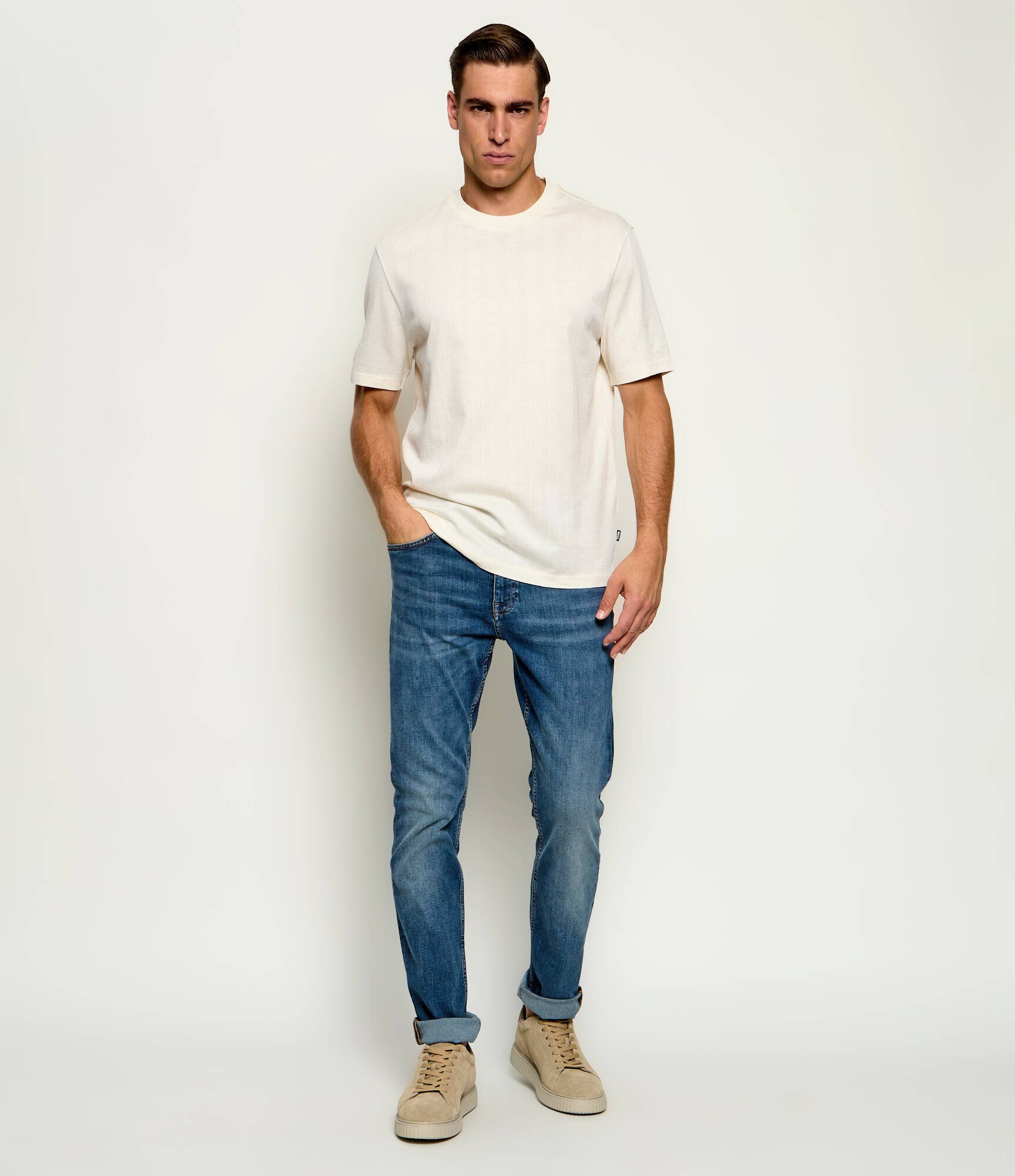 BOSS BLACK Tricou C-Taut 118 | regular fit | mercerizat