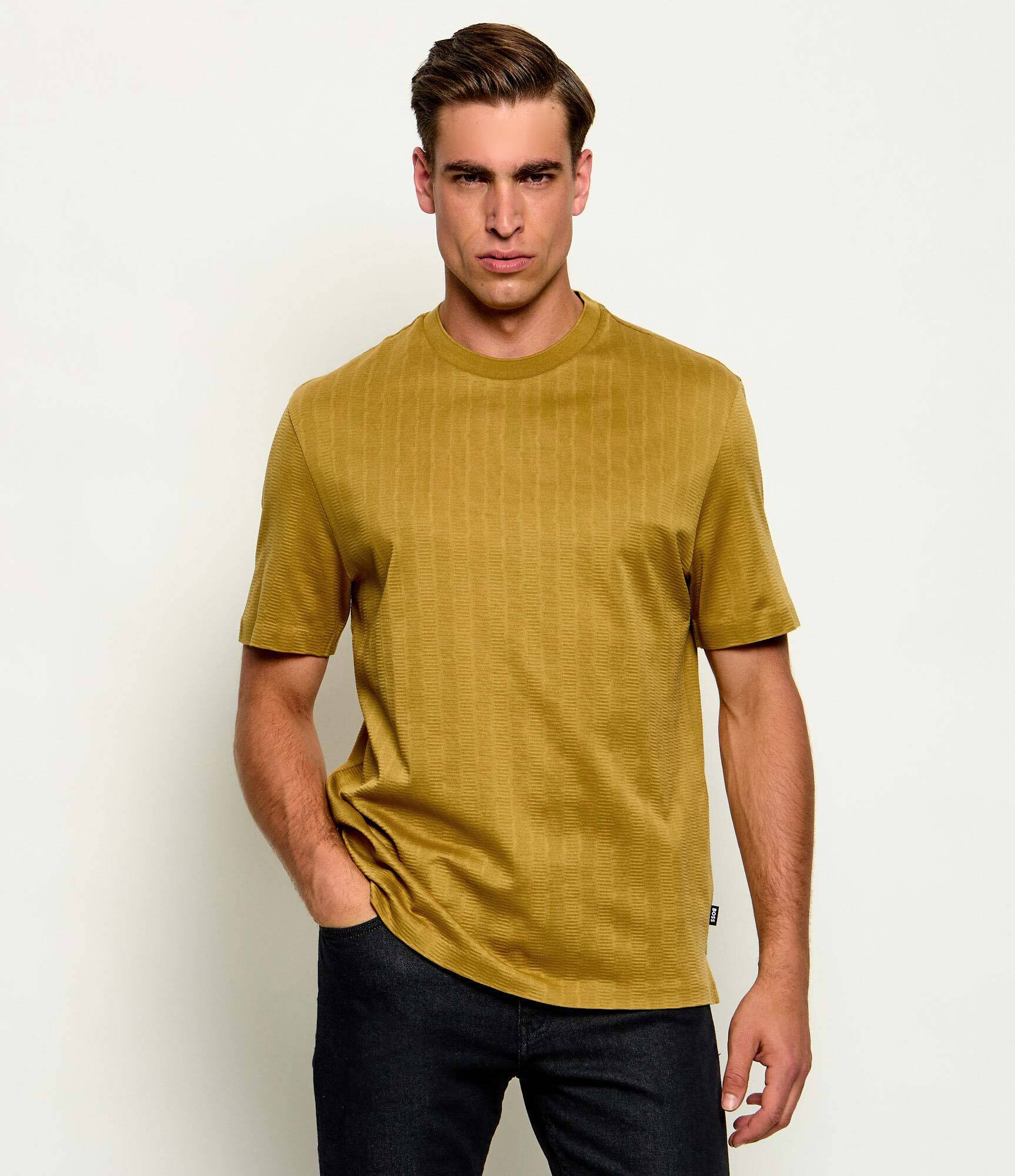 BOSS BLACK Tricou C-Taut 118 | regular fit | mercerizat