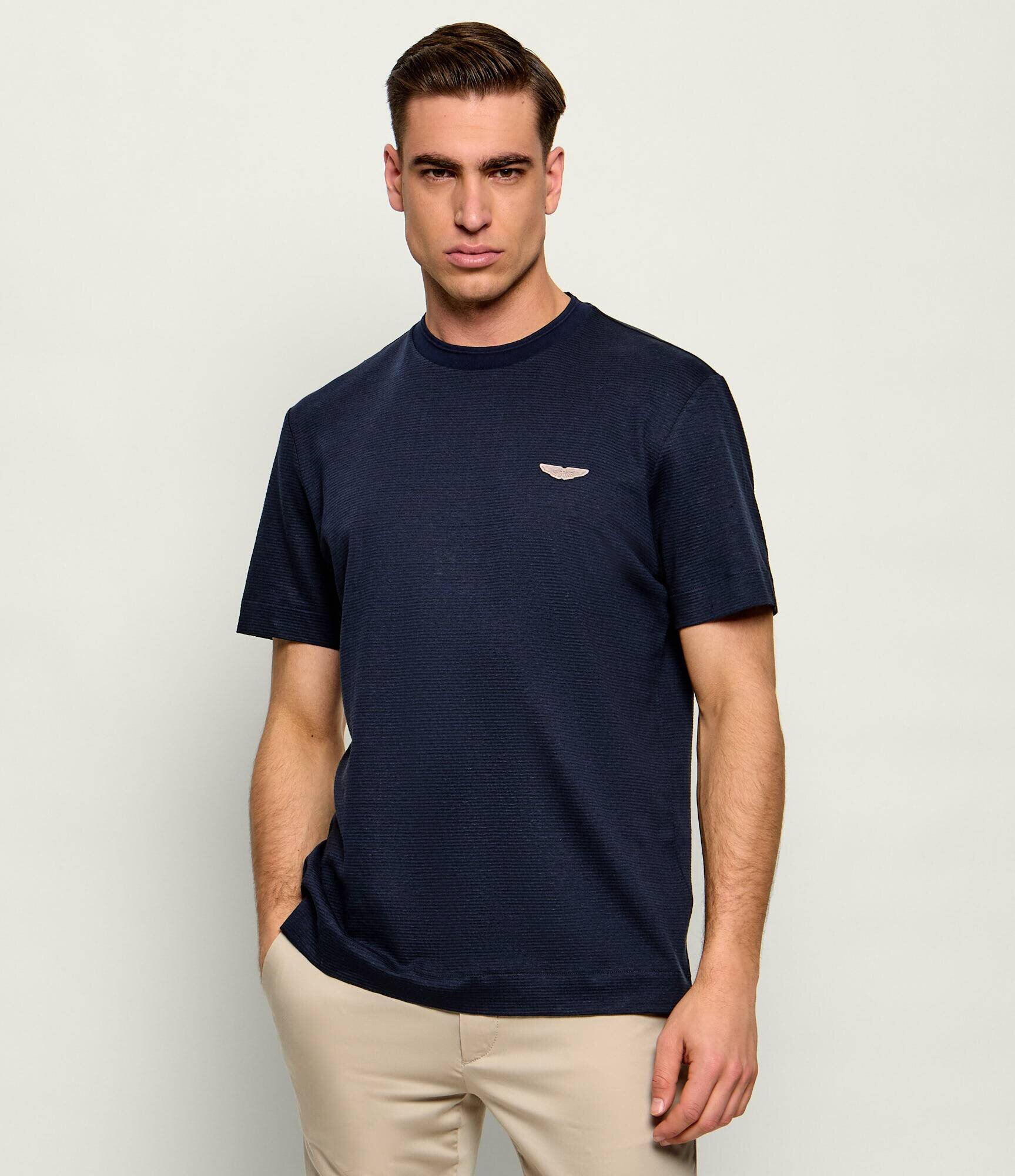 BOSS BLACK Tricou C-Taut 248 | BOSS X ASTON MARTIN | regular fit | cu adaos de in