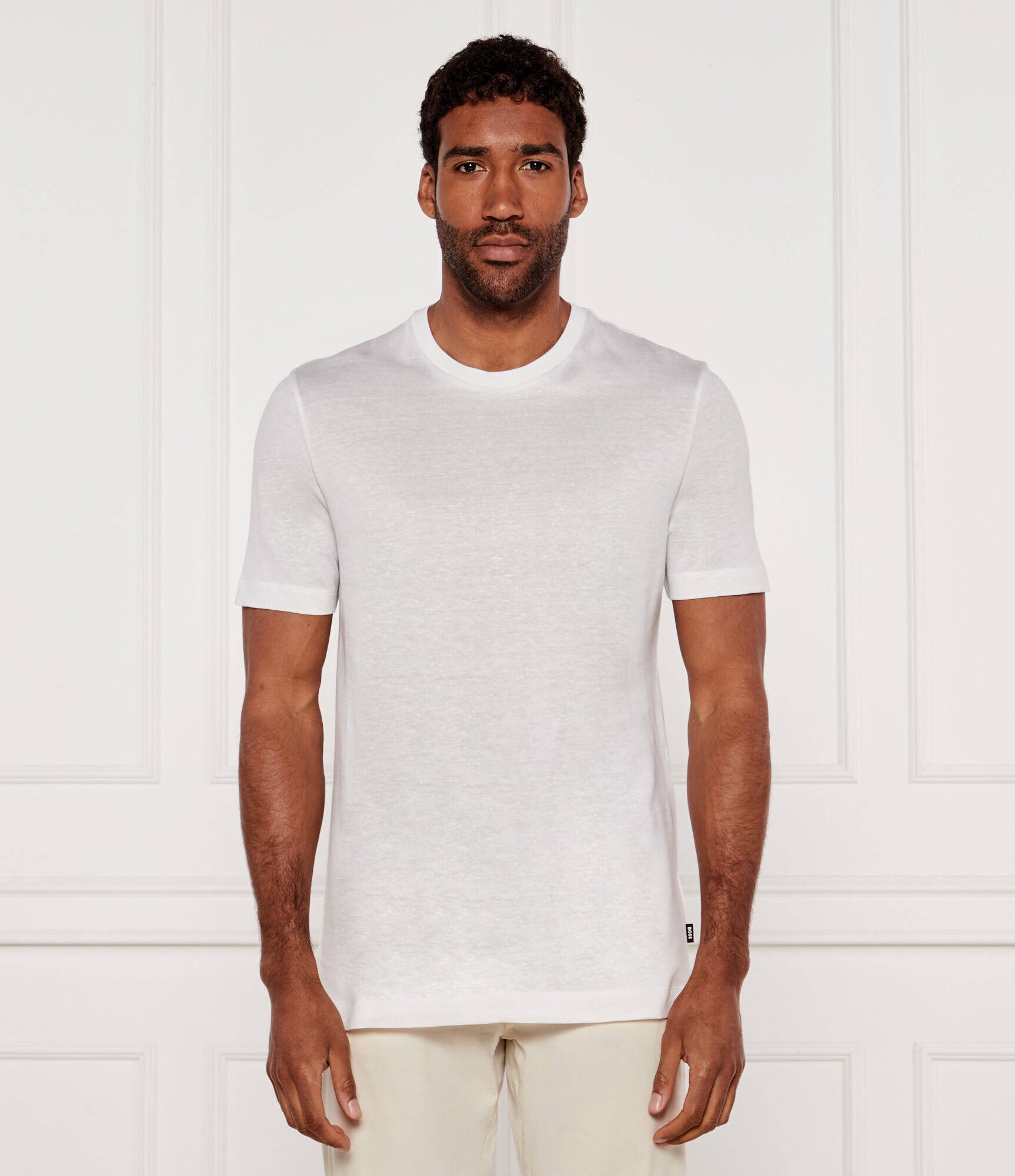 BOSS BLACK Tricou H-Thompson 28 | Regular Fit | cu adaos de in