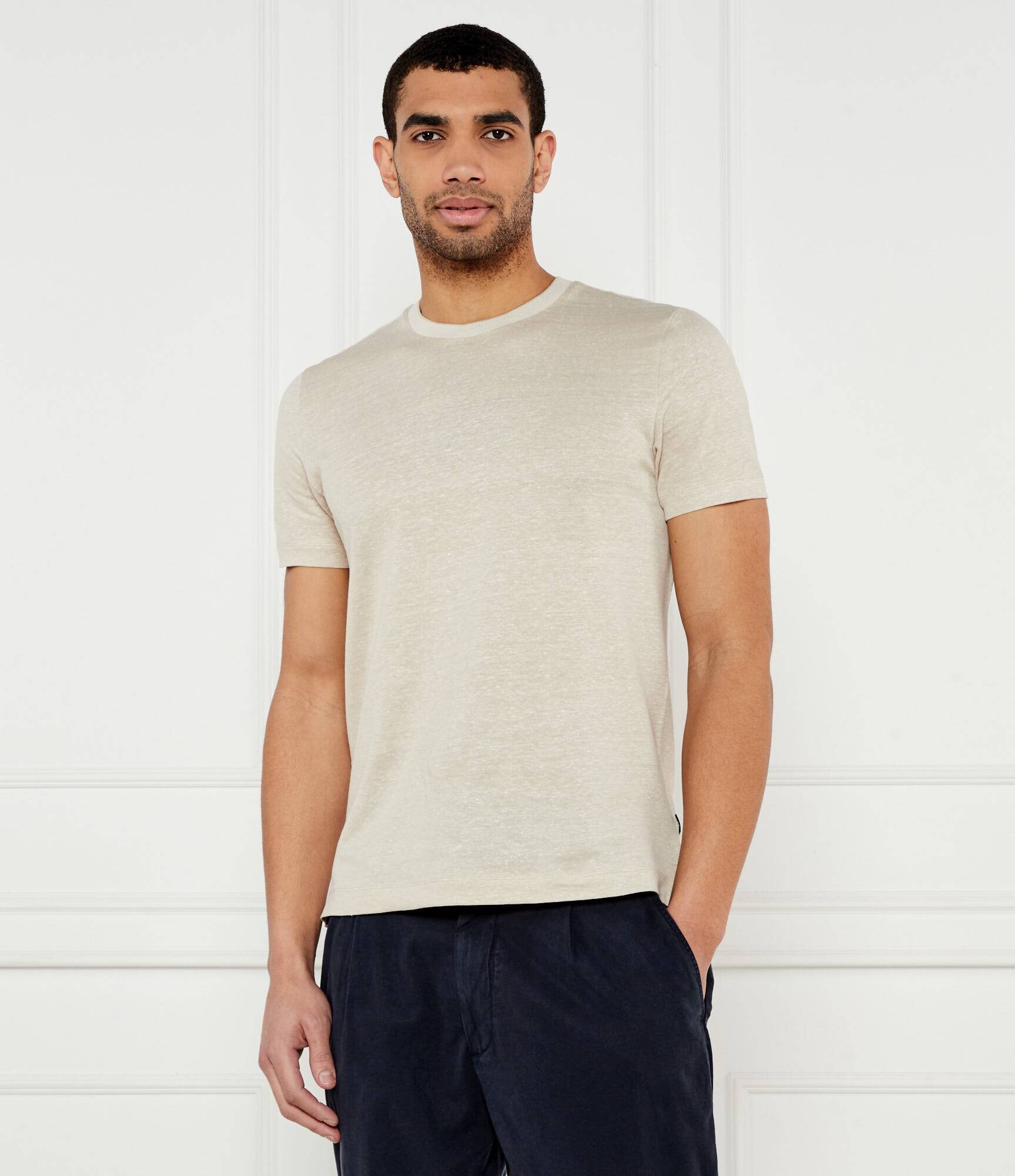 BOSS BLACK Tricou H-Thompson 28 | Regular Fit | cu adaos de in