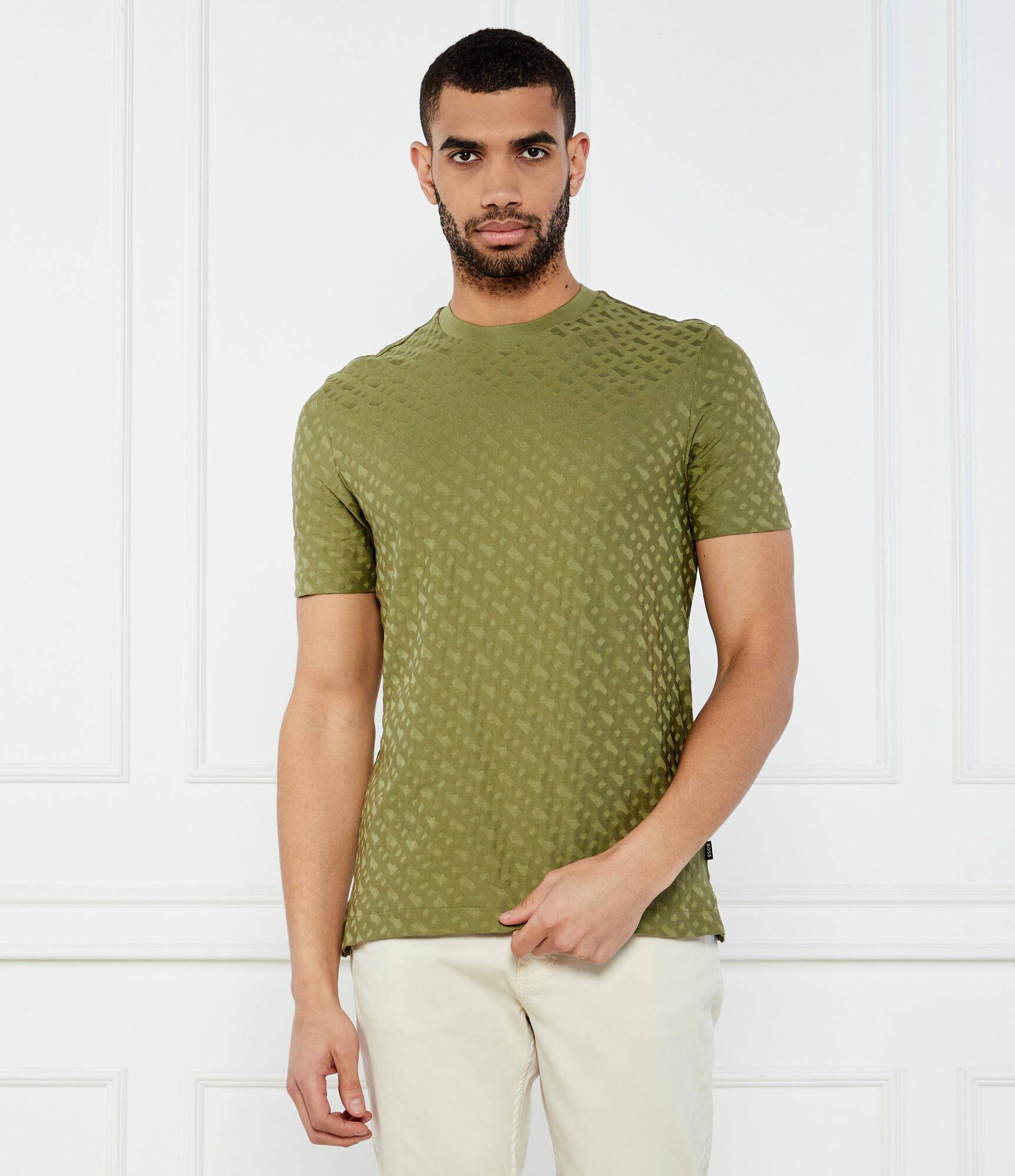 BOSS BLACK Tricou H-Thompson 80 | Regular Fit | mercerizat