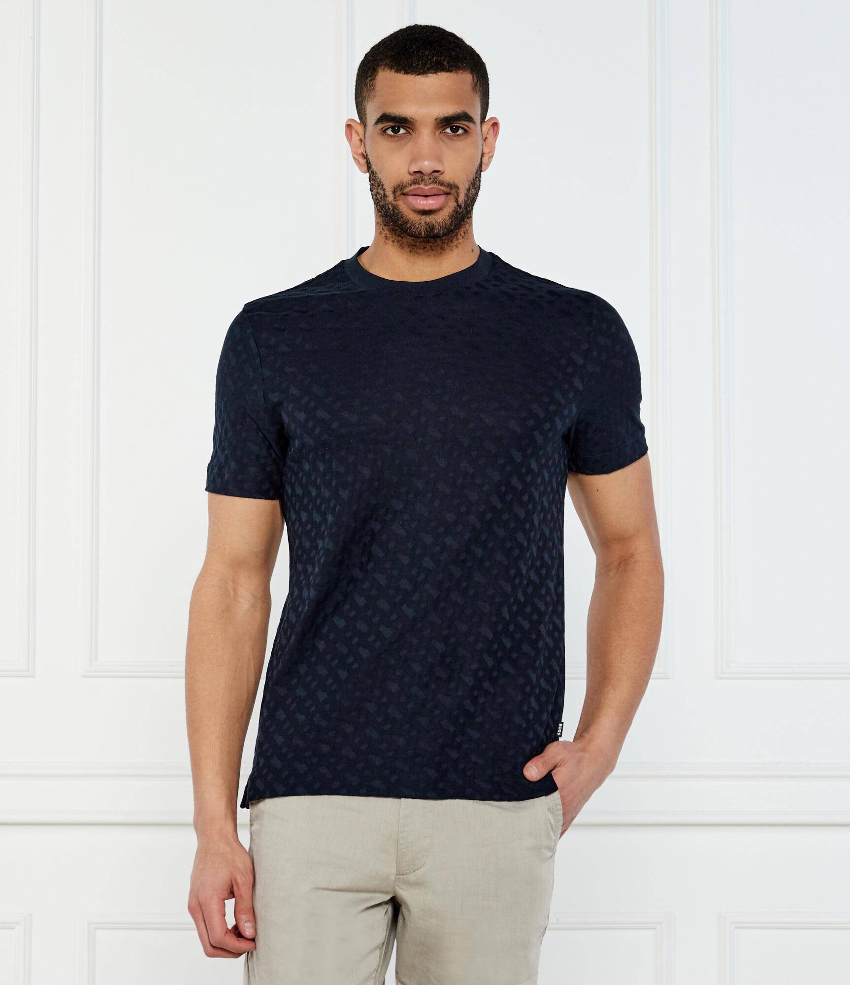 BOSS BLACK Tricou H-Thompson 80 | Regular Fit | mercerizat