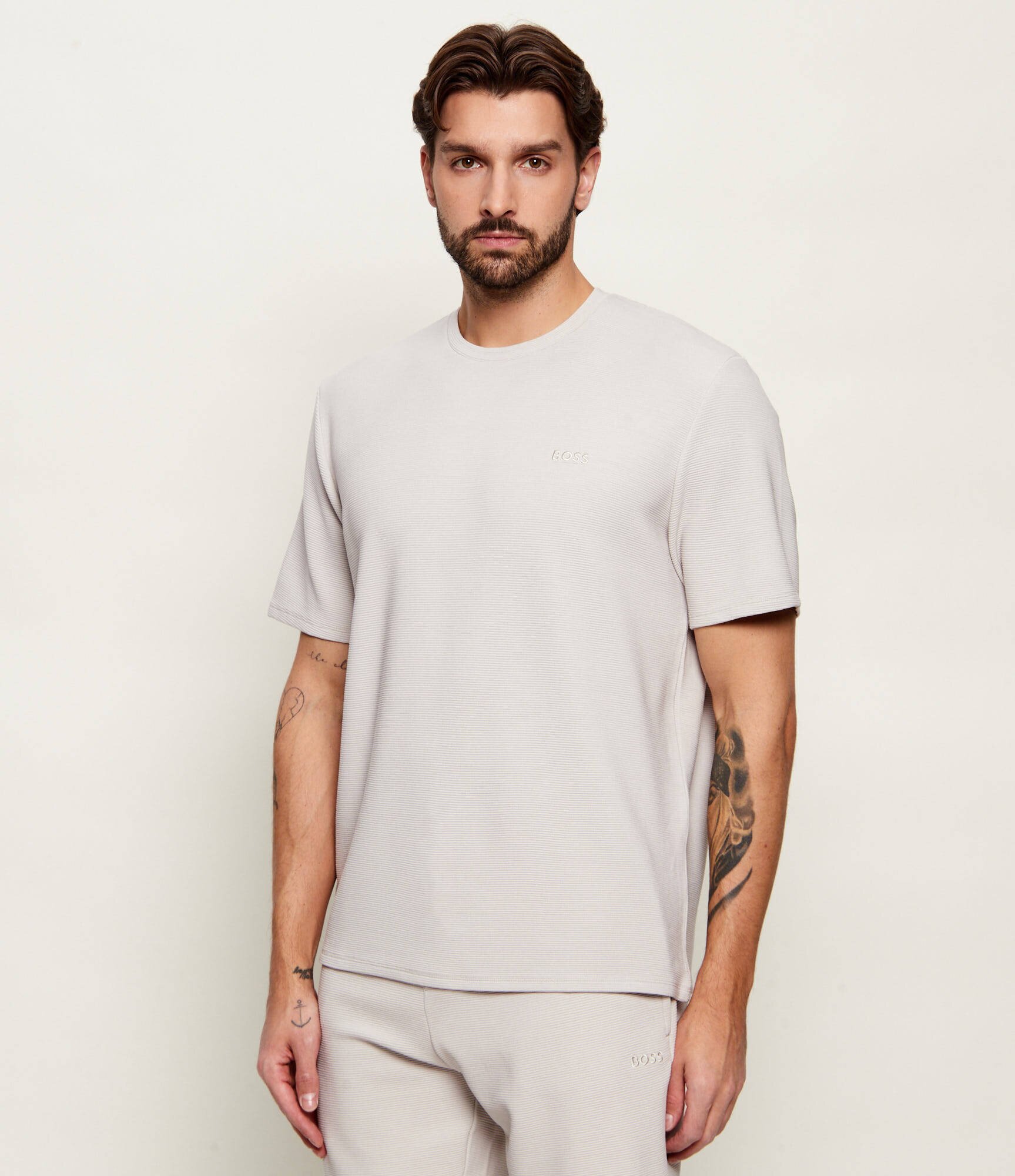 BOSS BLACK Tricou Rib | regular fit