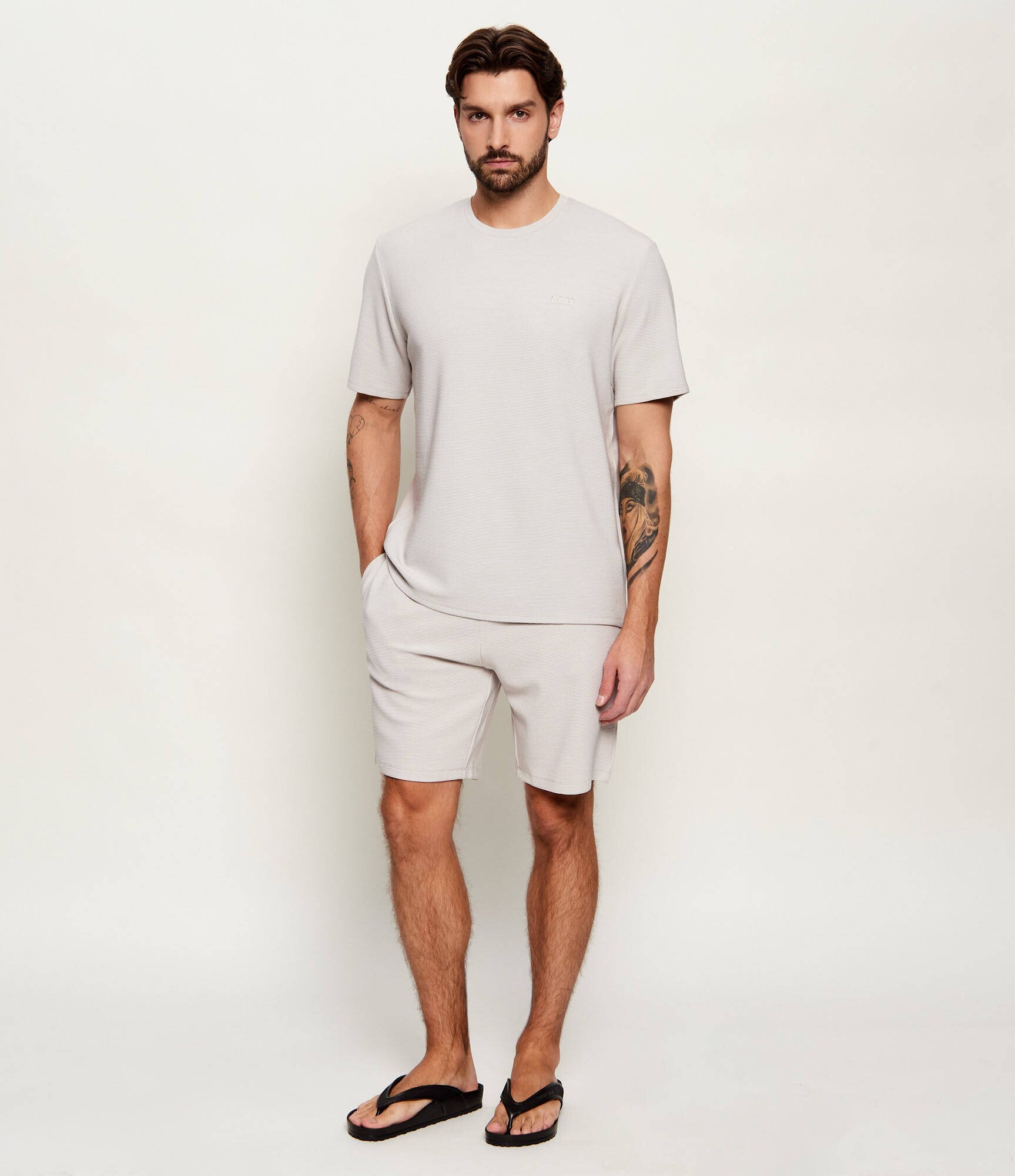 BOSS BLACK Tricou Rib | regular fit