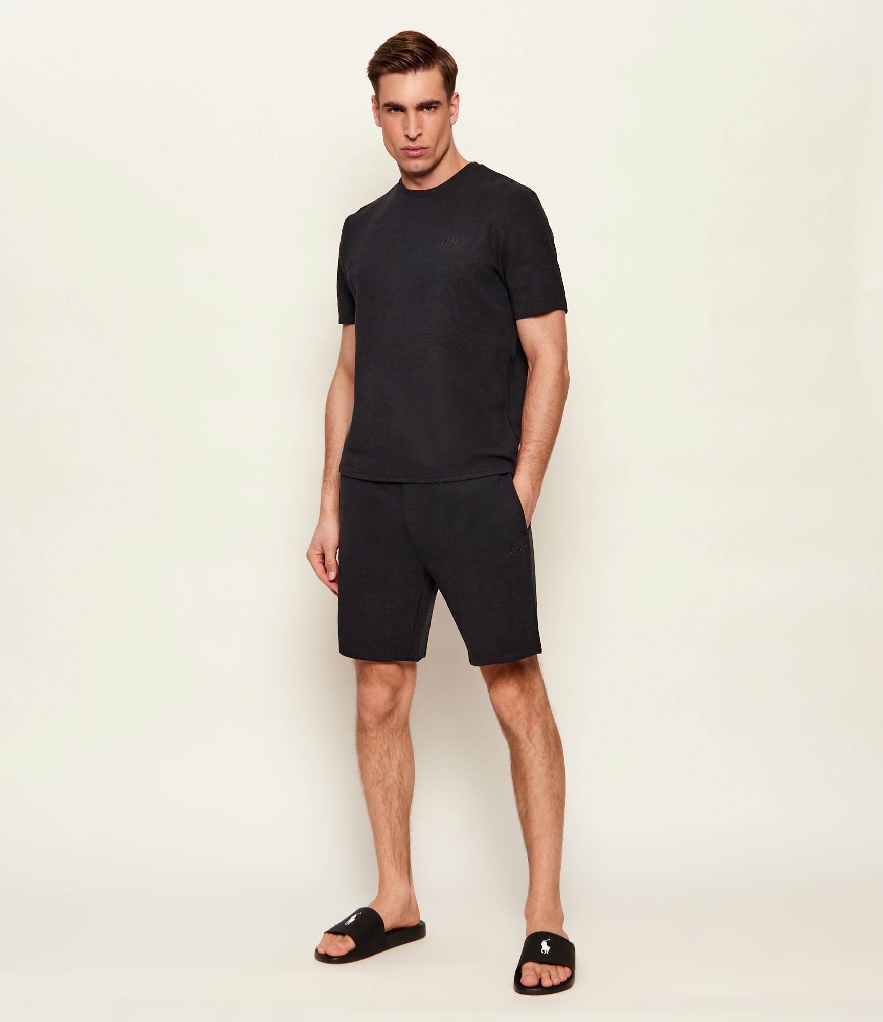 BOSS BLACK Tricou Rib | Regular Fit
