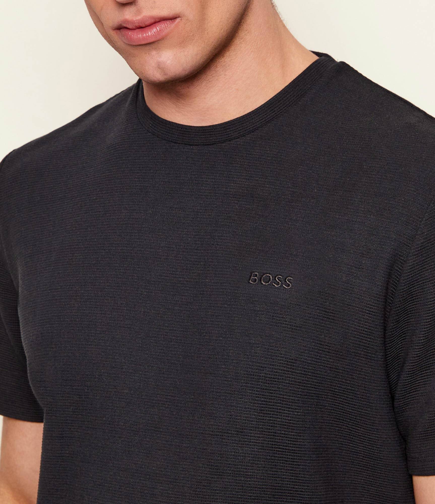 BOSS BLACK Tricou Rib | Regular Fit