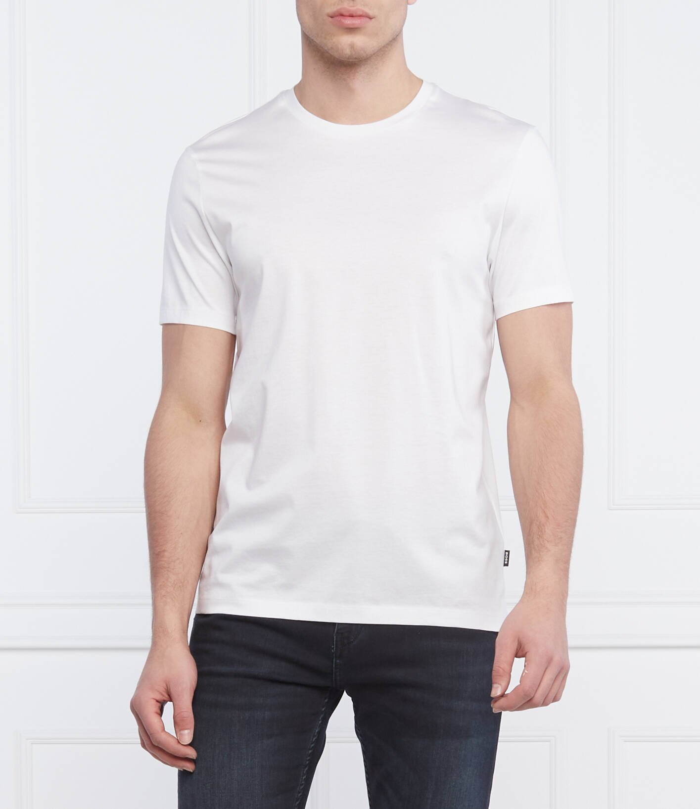 BOSS BLACK Tricou Tessler | Slim Fit | mercerizat
