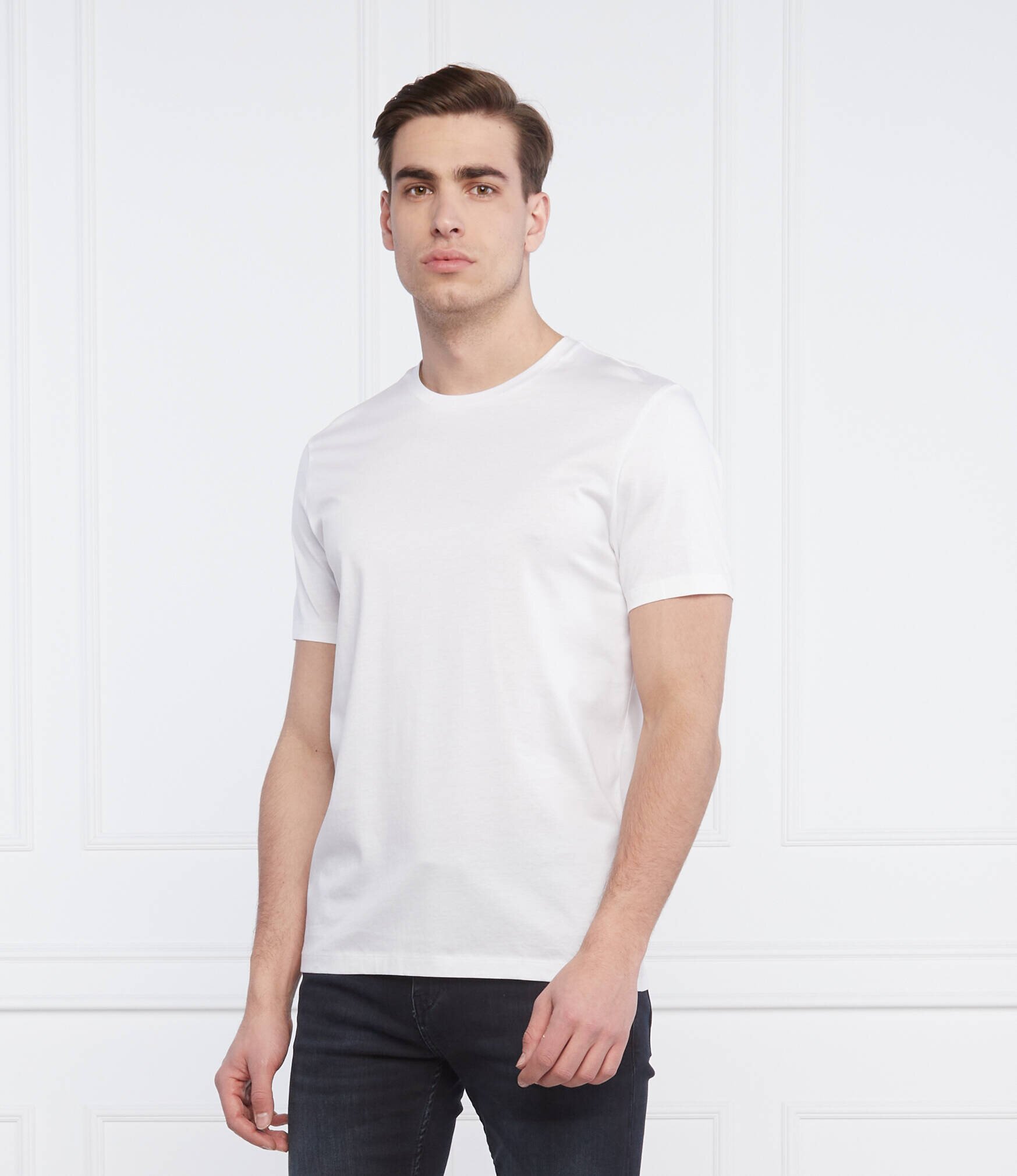 BOSS BLACK Tricou Tessler | Slim Fit | mercerizat