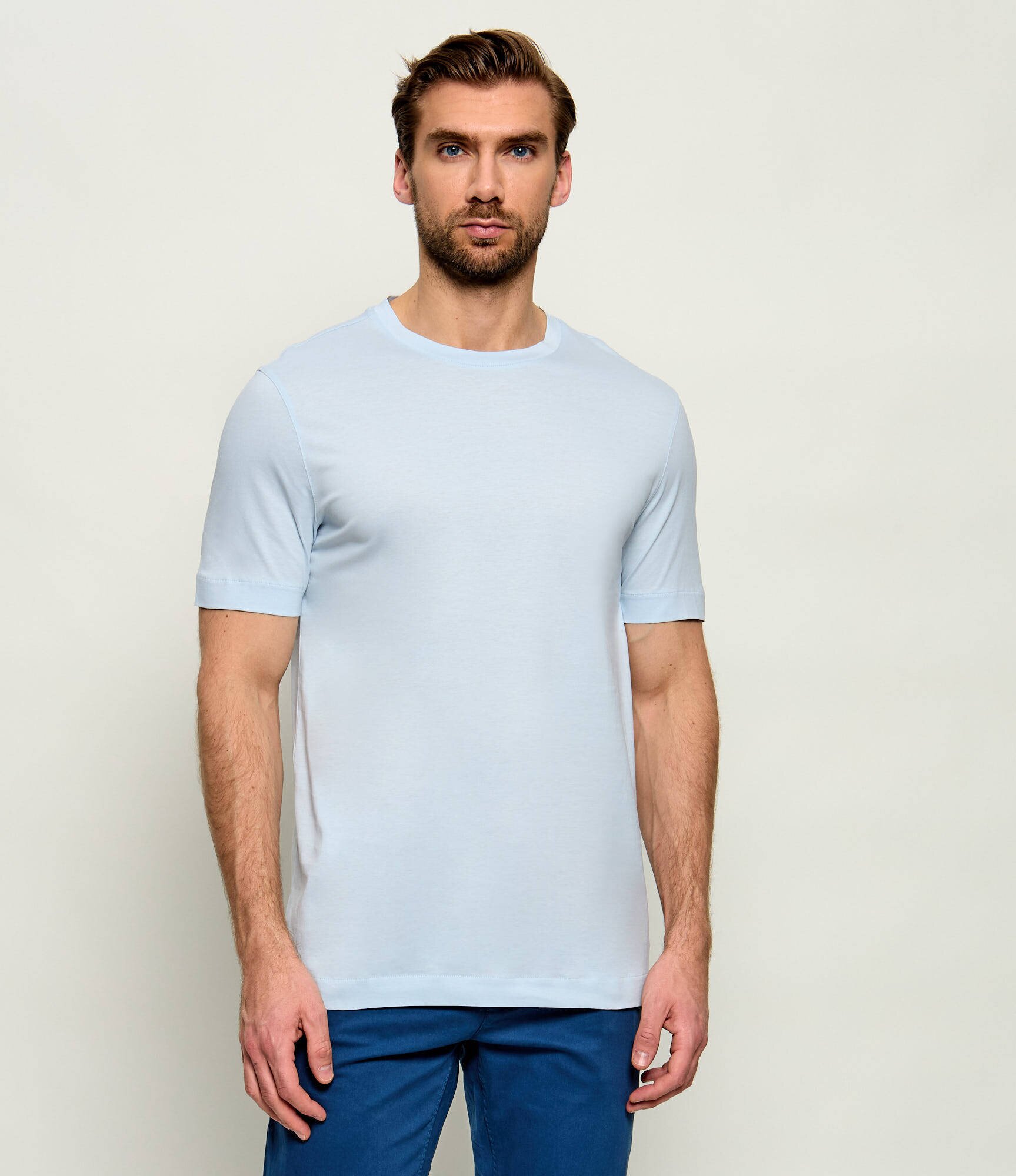BOSS BLACK Tricou Tessler | Slim Fit | mercerizat