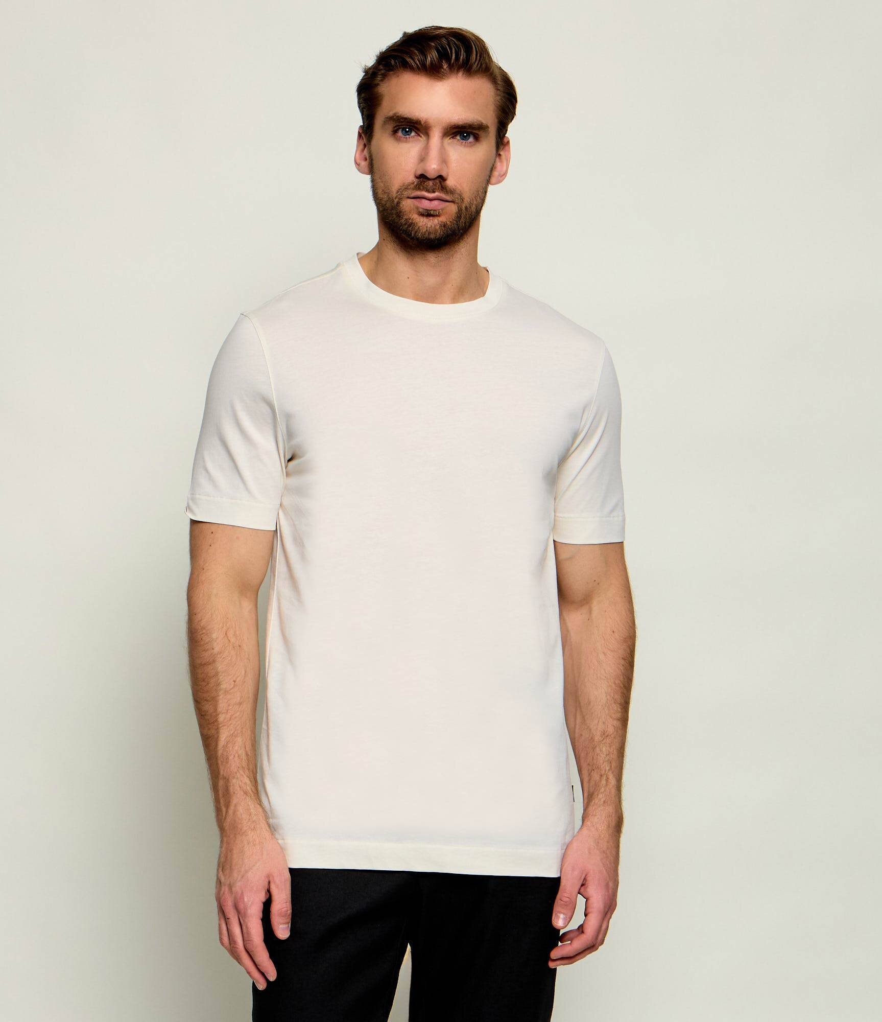 BOSS BLACK Tricou Tessler | Slim Fit | mercerizat