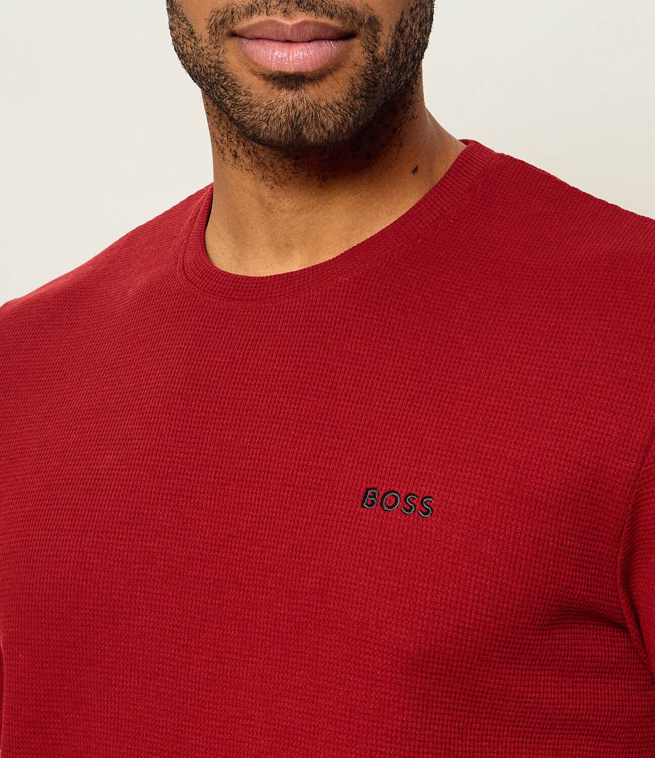 BOSS BLACK Tricou Waffle | regular fit