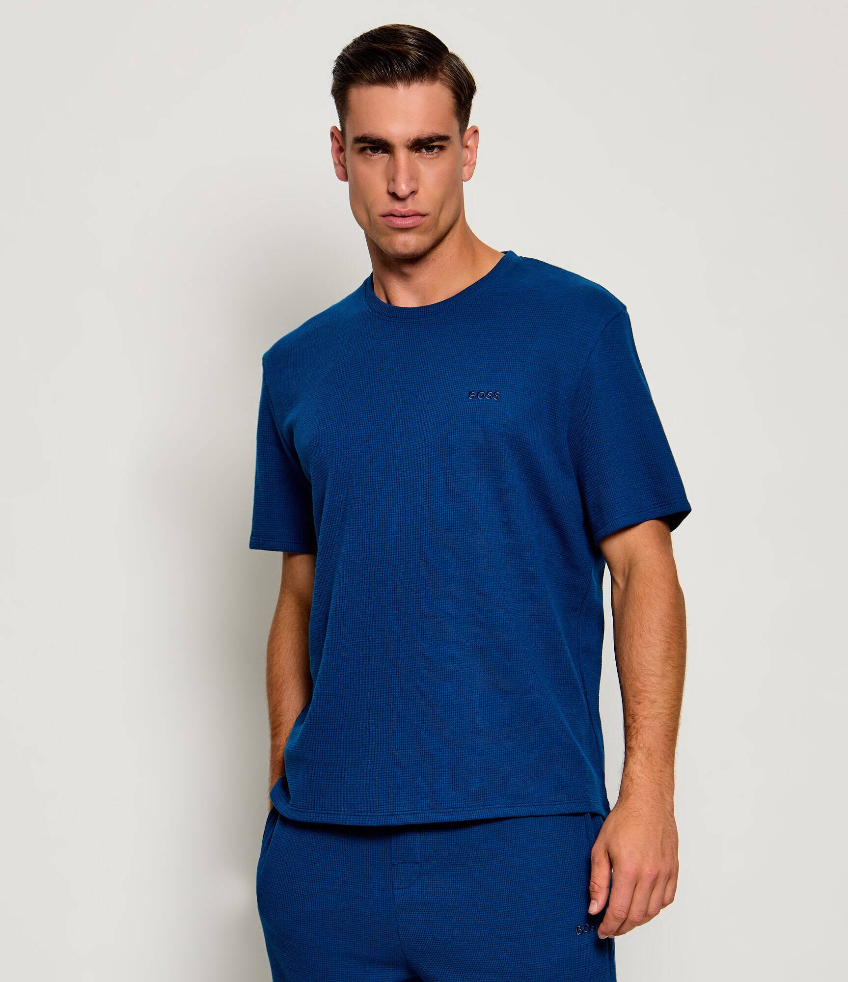 BOSS BLACK Tricou Waffle | regular fit