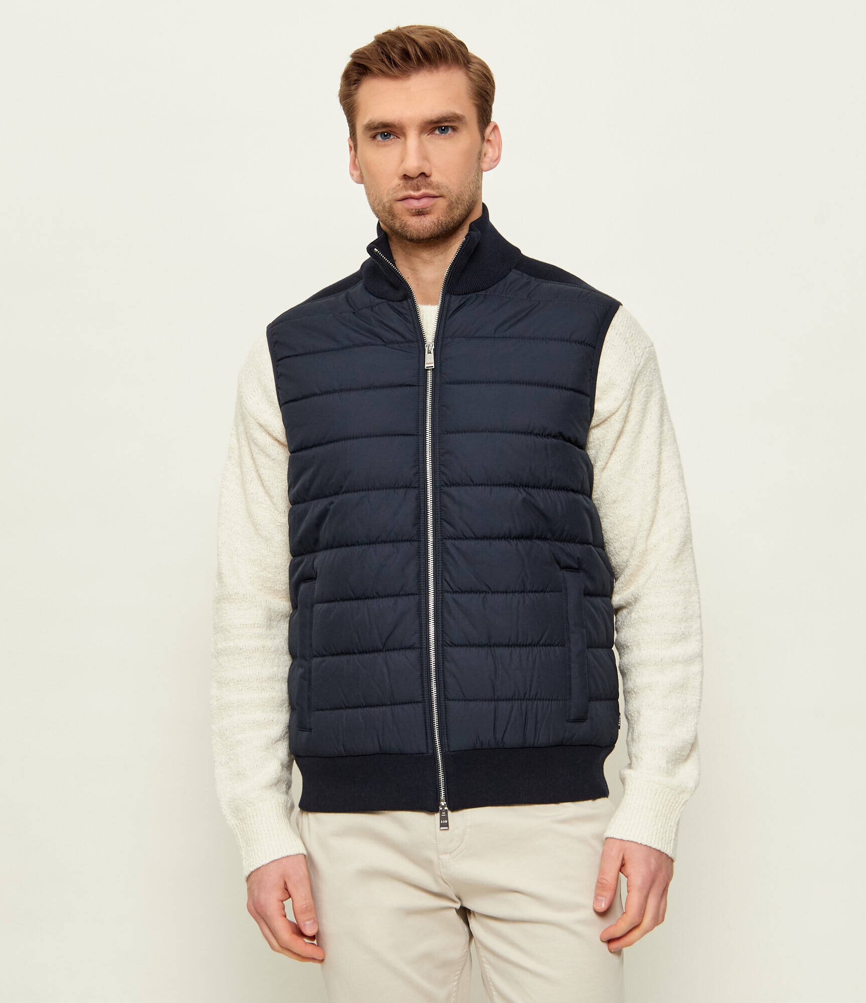 BOSS BLACK Vestă H-Urwin | Slim Fit cu adaos de lână