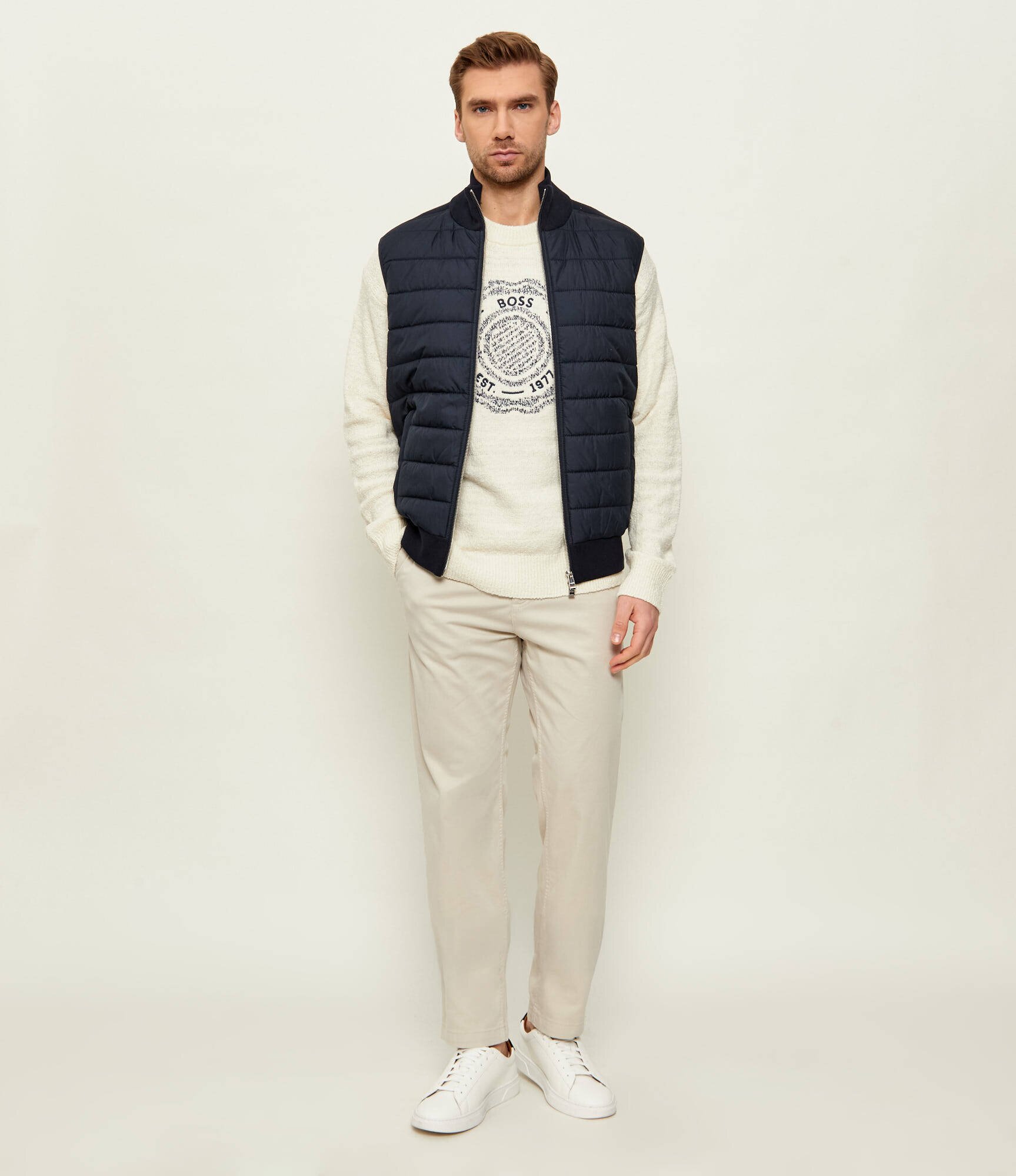 BOSS BLACK Vestă H-Urwin | Slim Fit cu adaos de lână