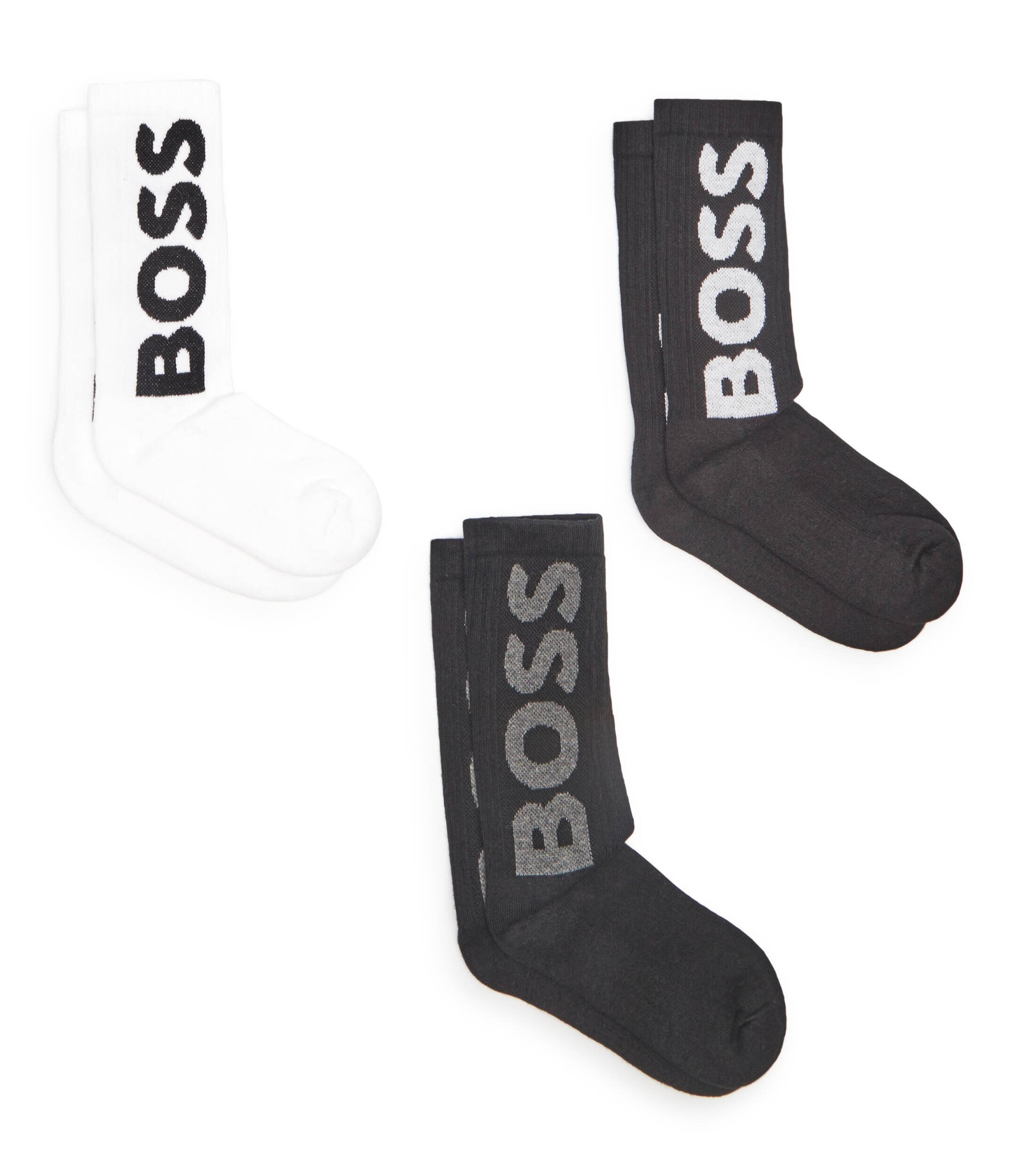 Boss Bodywear Șosete 3-pack 3P QS Rib Logo CC
