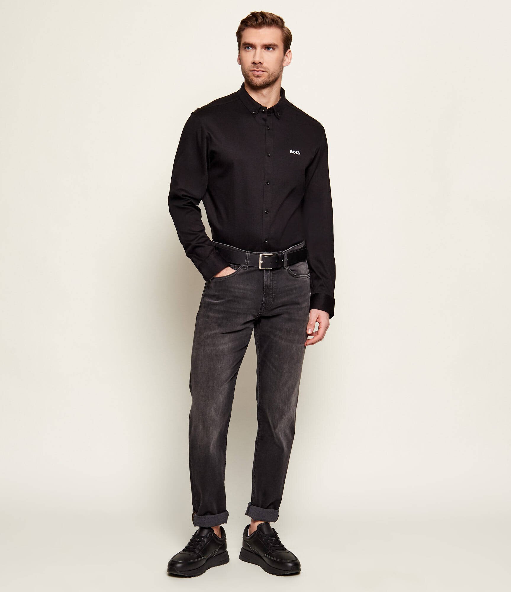 BOSS Green Cămașă ST_Motion L | regular fit | stretch