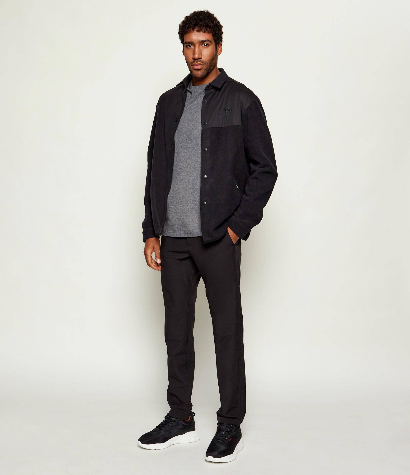 BOSS Green Din fleece geacă ST_Hole19 | Relaxed fit | stretch