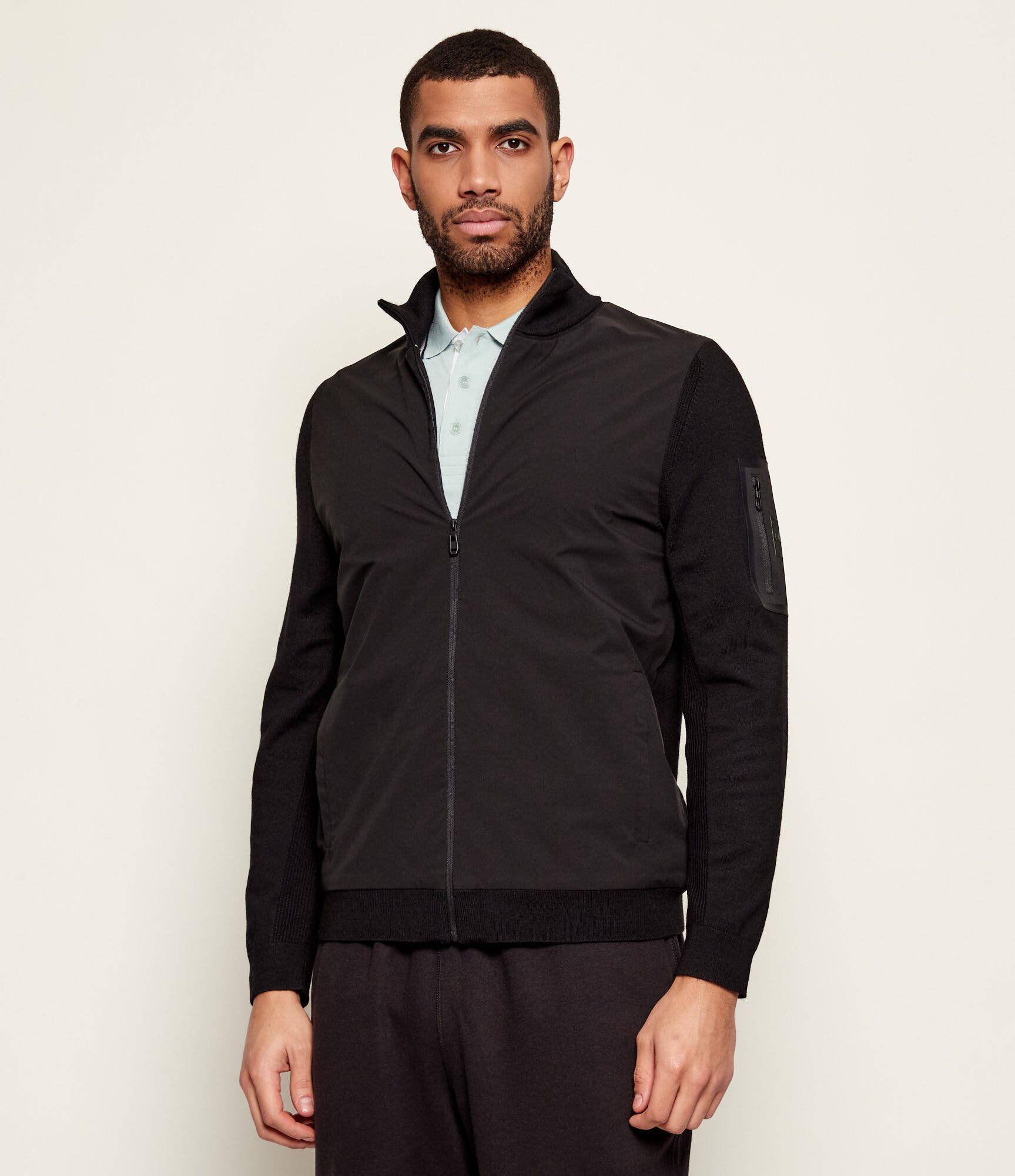 BOSS Green Geacă bomber KN_Momentum-X HY | regular fit cu adaos de lână
