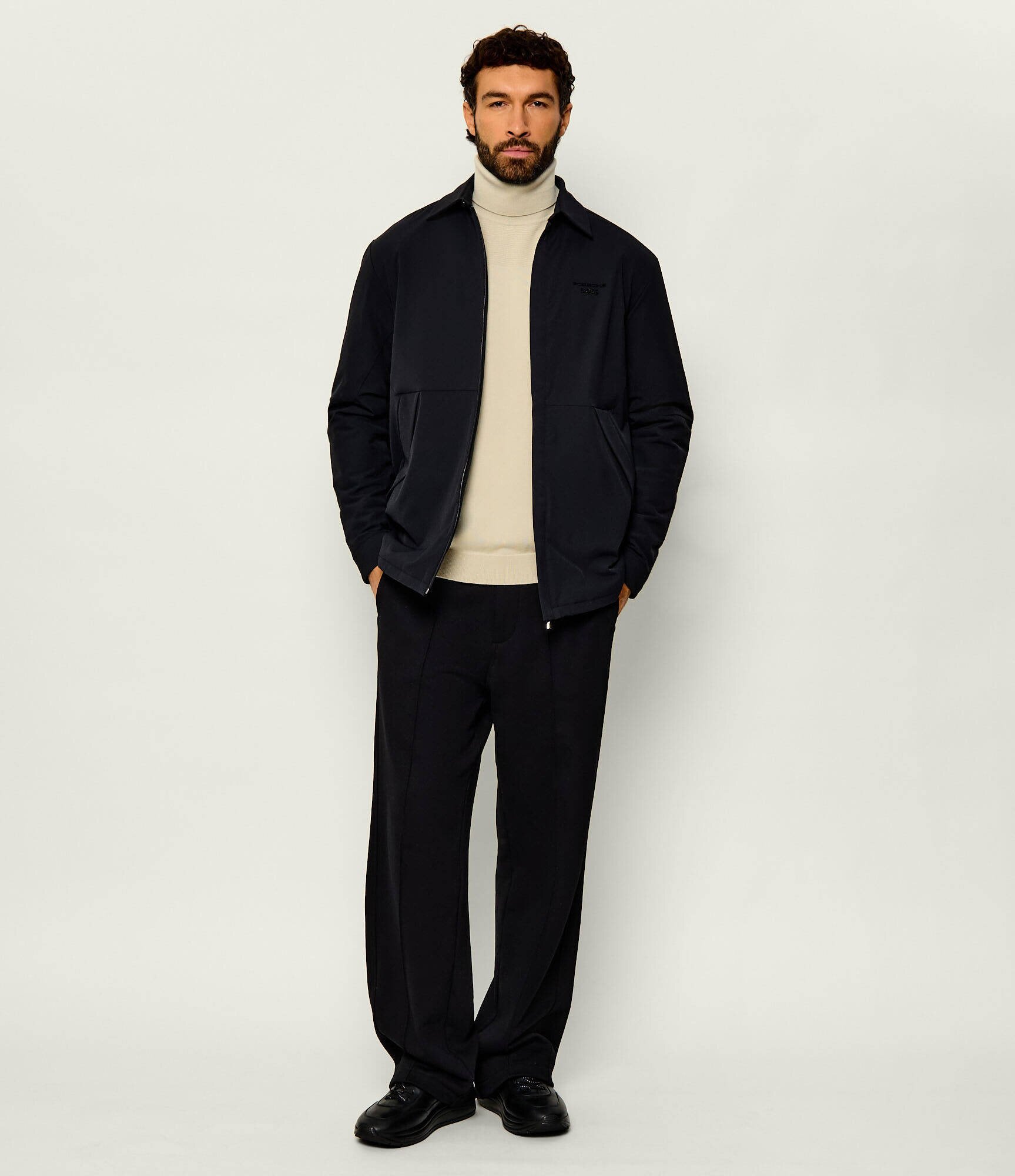 BOSS Green Geacă ST_PS Icons70Quilt L | Boss x Porsche | Relaxed fit | stretch