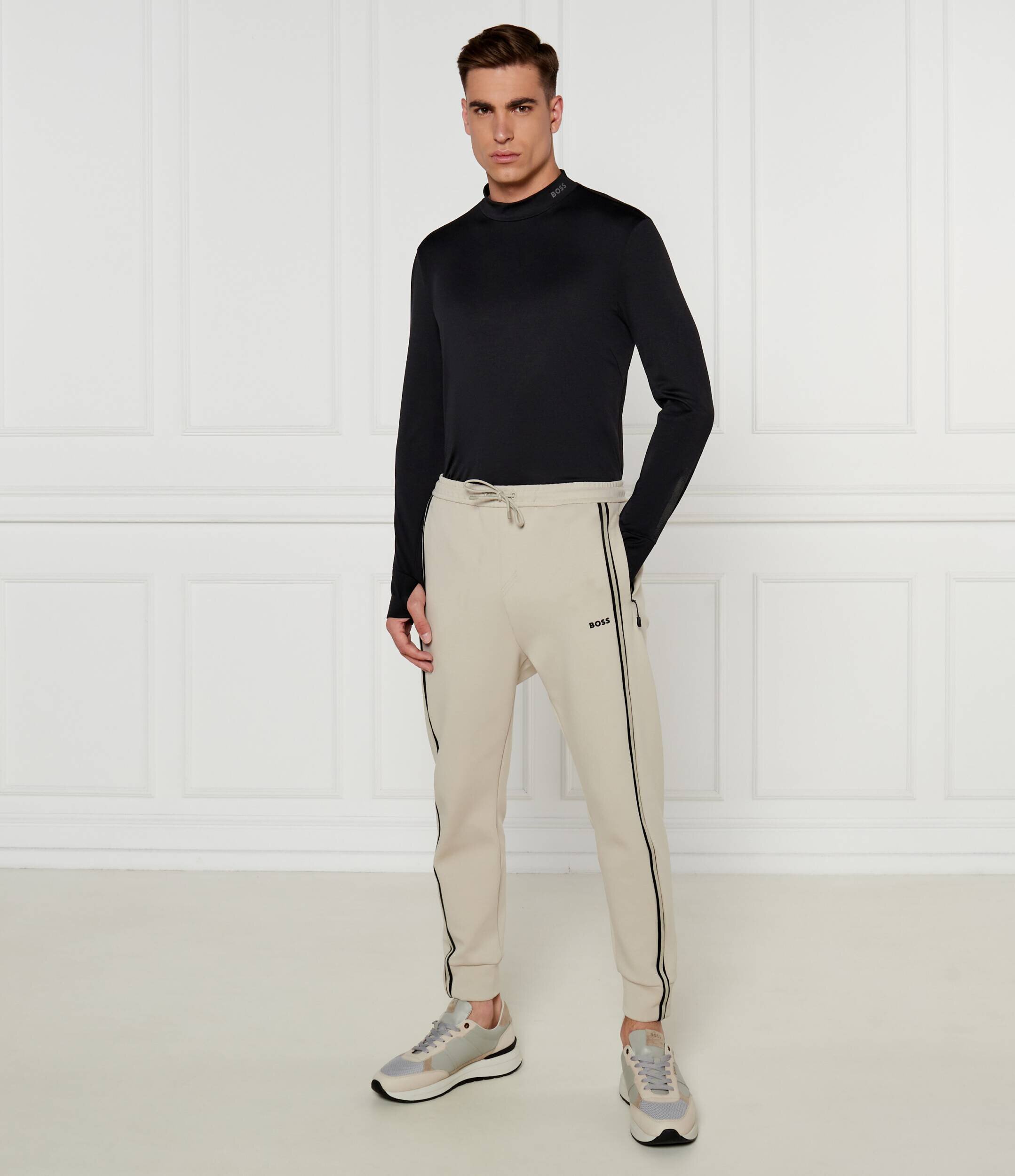 BOSS Green Guler înalt Tock Active | Slim Fit