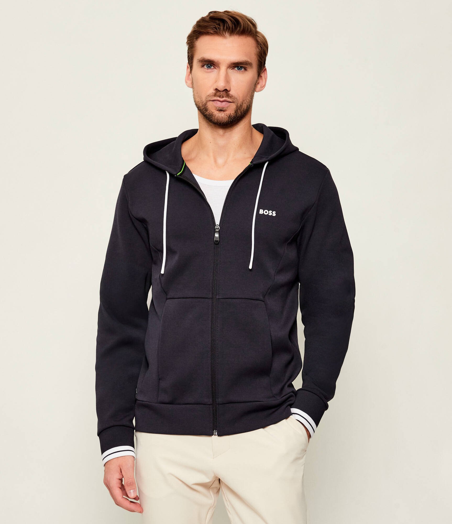 BOSS Green Hanorac FZ Hoodie Zone | regular fit | stretch