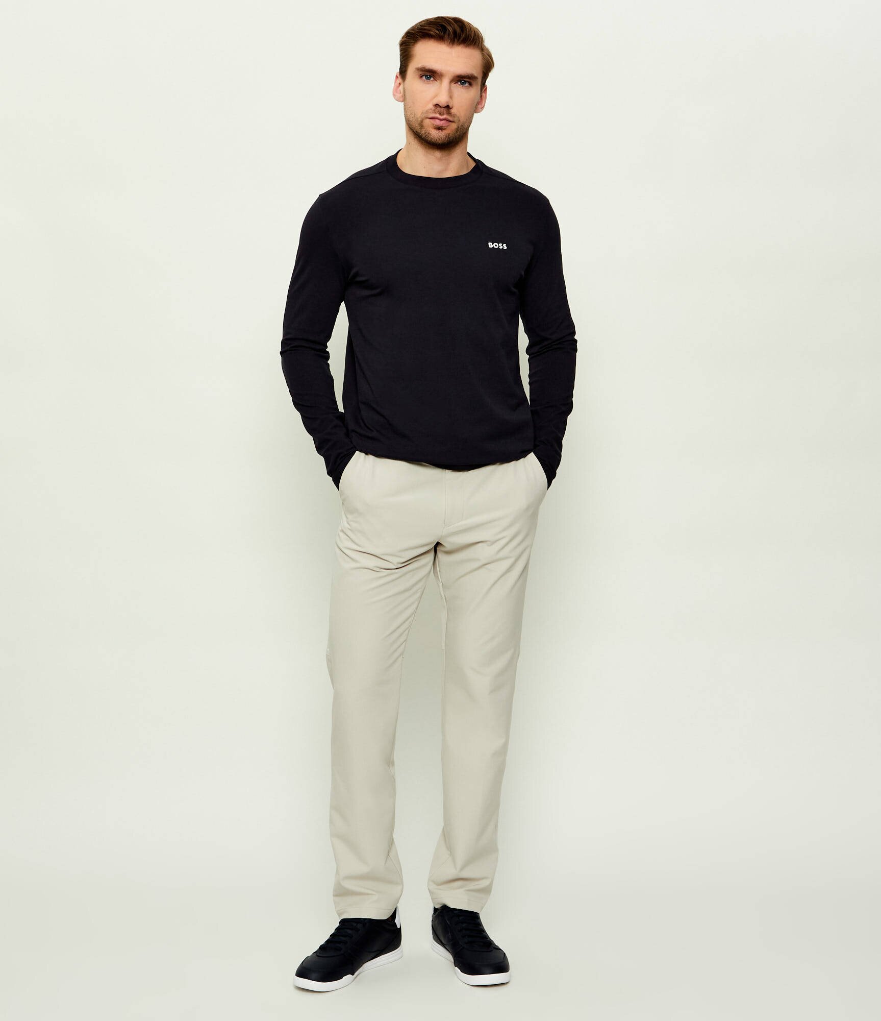 BOSS Green Longsleeve Tee Long | Regular Fit | stretch