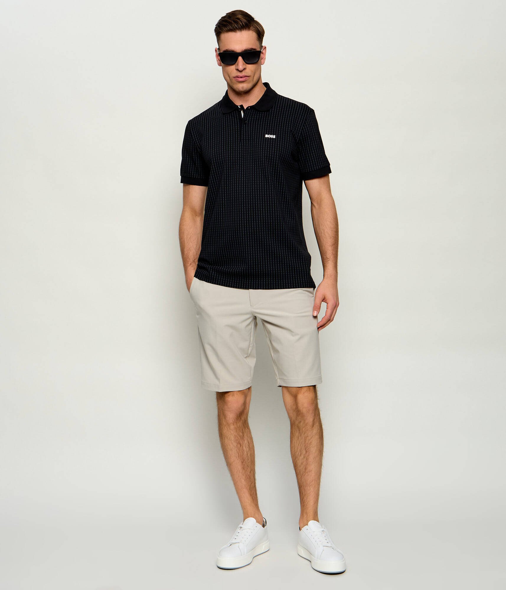 BOSS Green Pantaloni scurți chino S_Commuter_10.5 | Slim Fit | easy iron