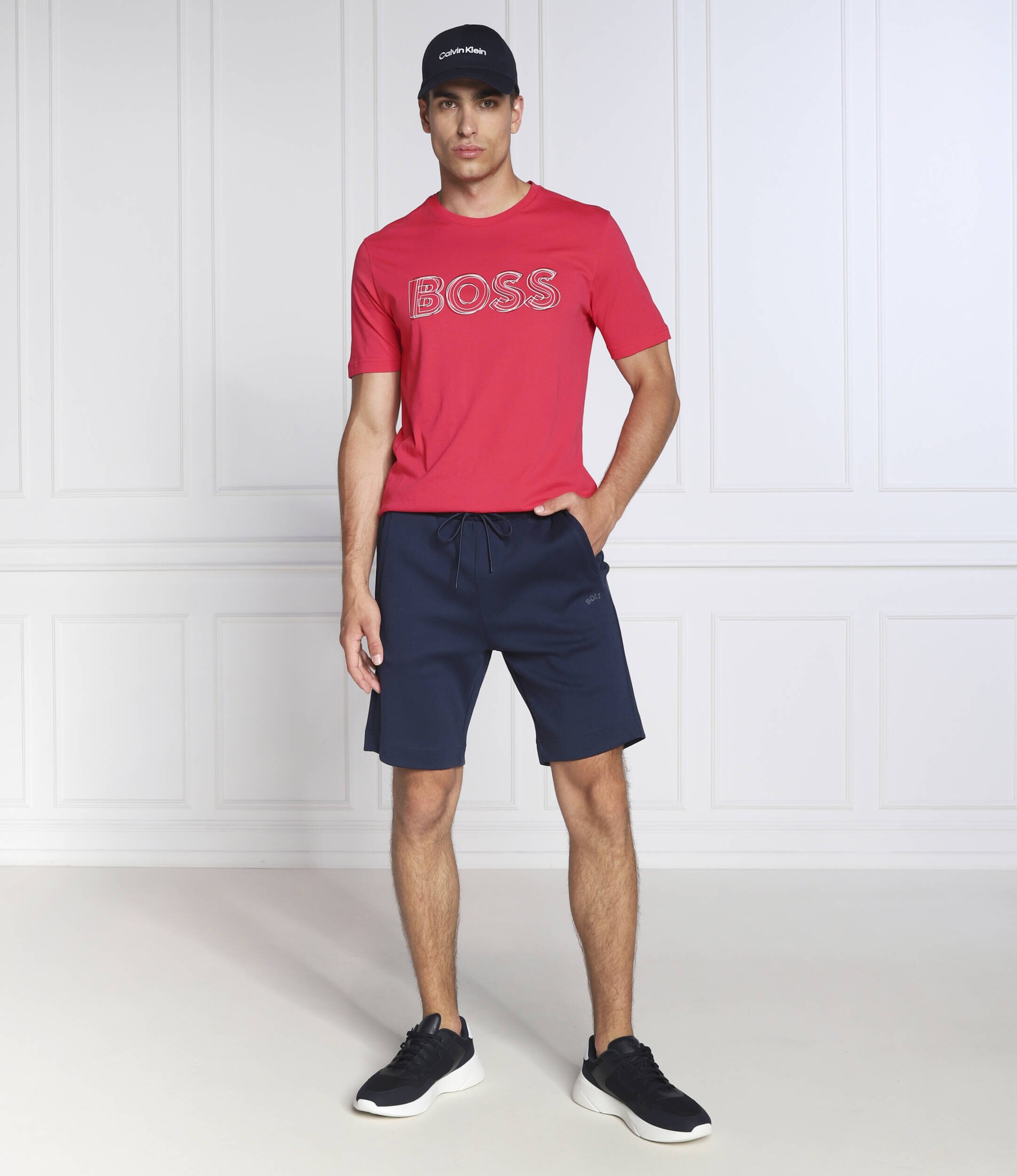 BOSS Green Pantaloni scurți Headlo Curved | Regular Fit