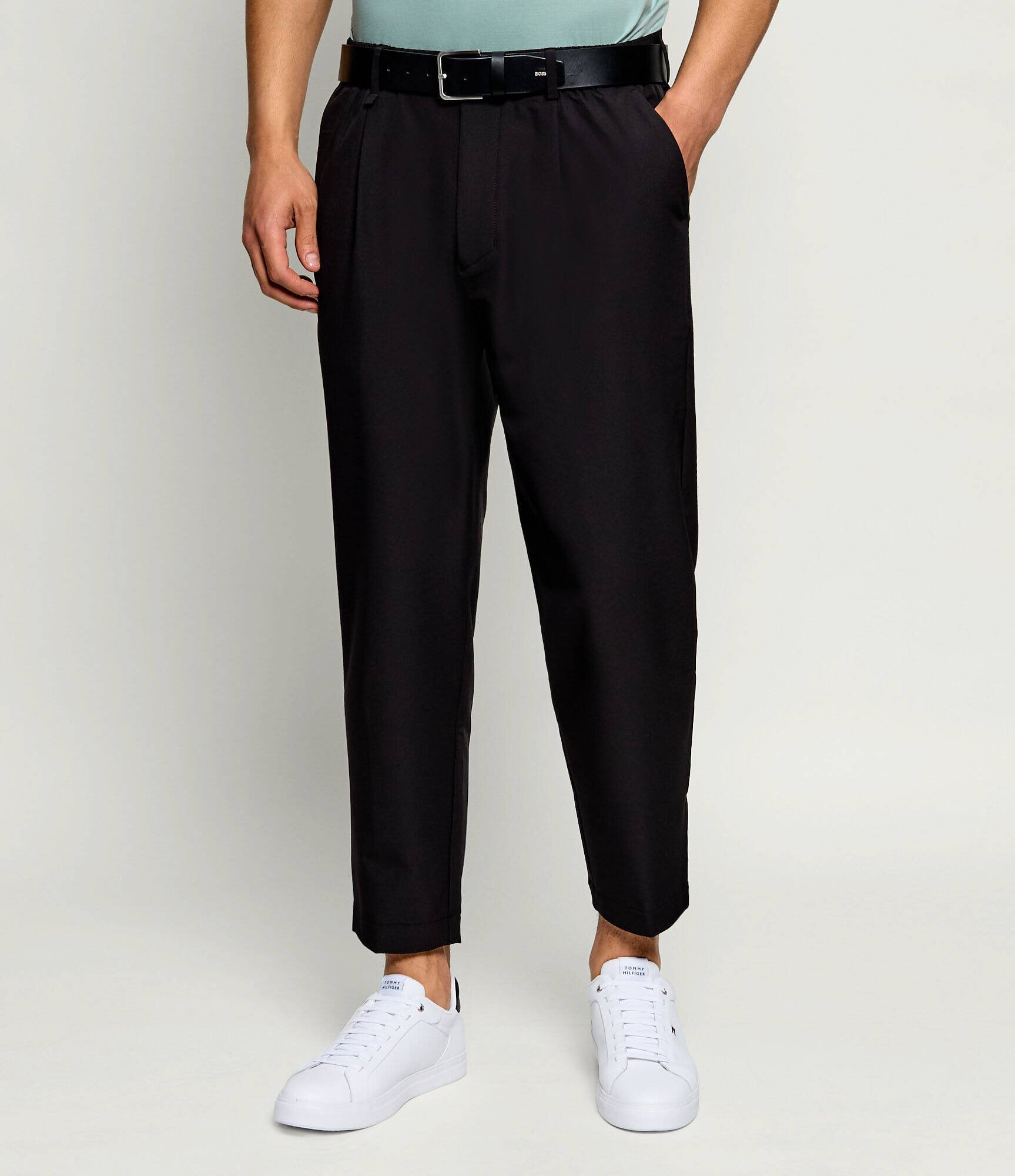 BOSS Green Pantaloni T_Convert-Pleat | Tapered fit | stretch