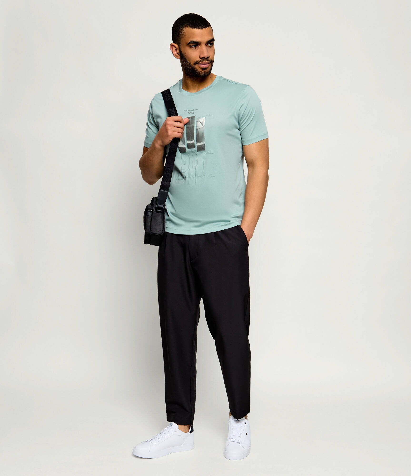 BOSS Green Pantaloni T_Convert-Pleat | Tapered fit | stretch