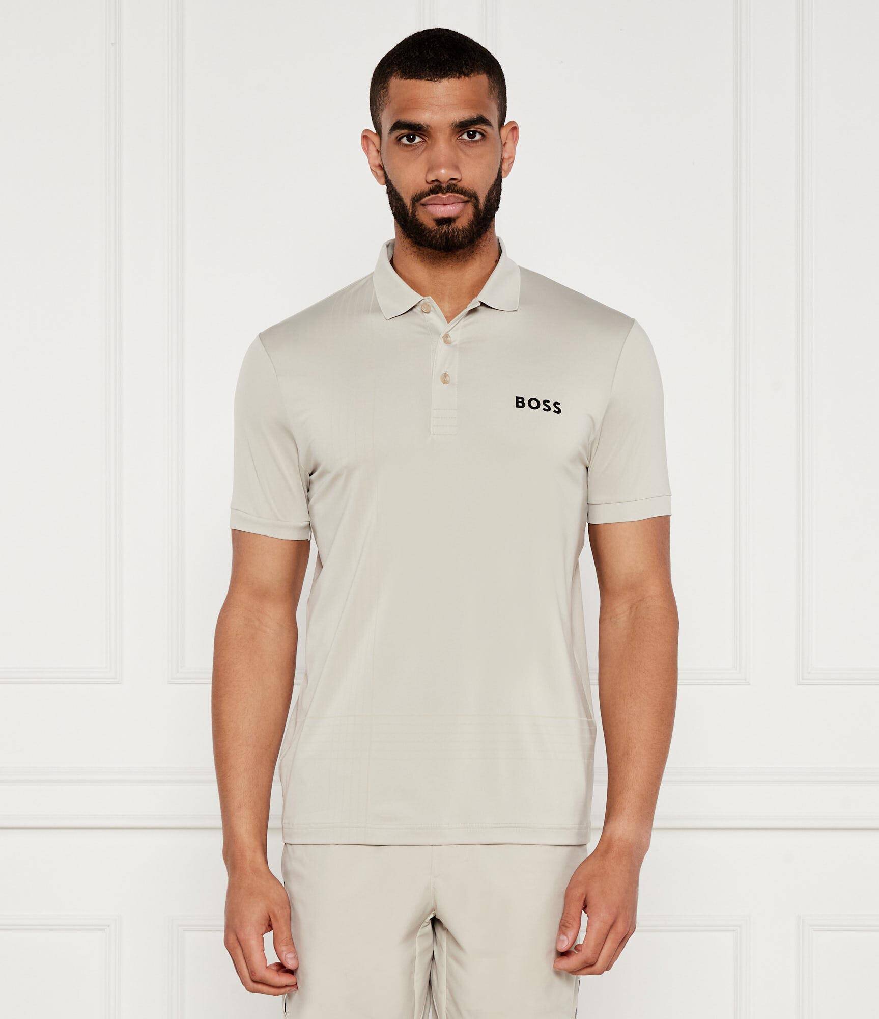 BOSS Green Polo Check TOC | Slim Fit | stretch