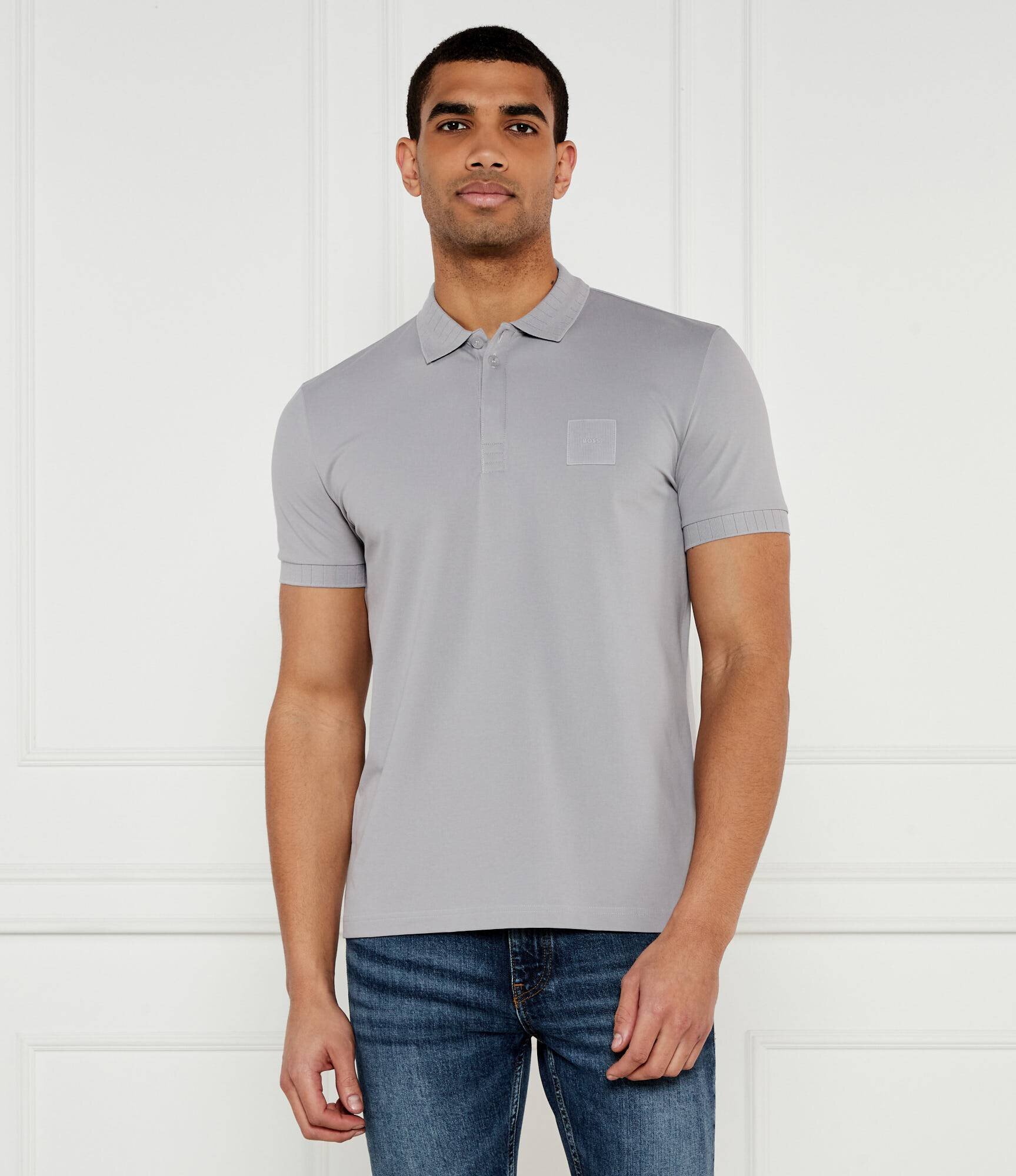 BOSS Green Polo Paddy DropNeedle | Regular Fit | stretch