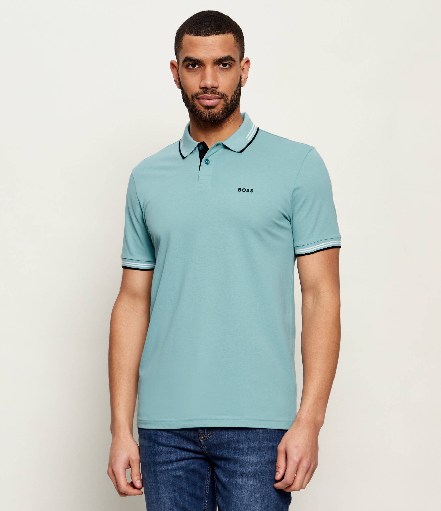 BOSS Green Polo Paul | Slim Fit | stretch