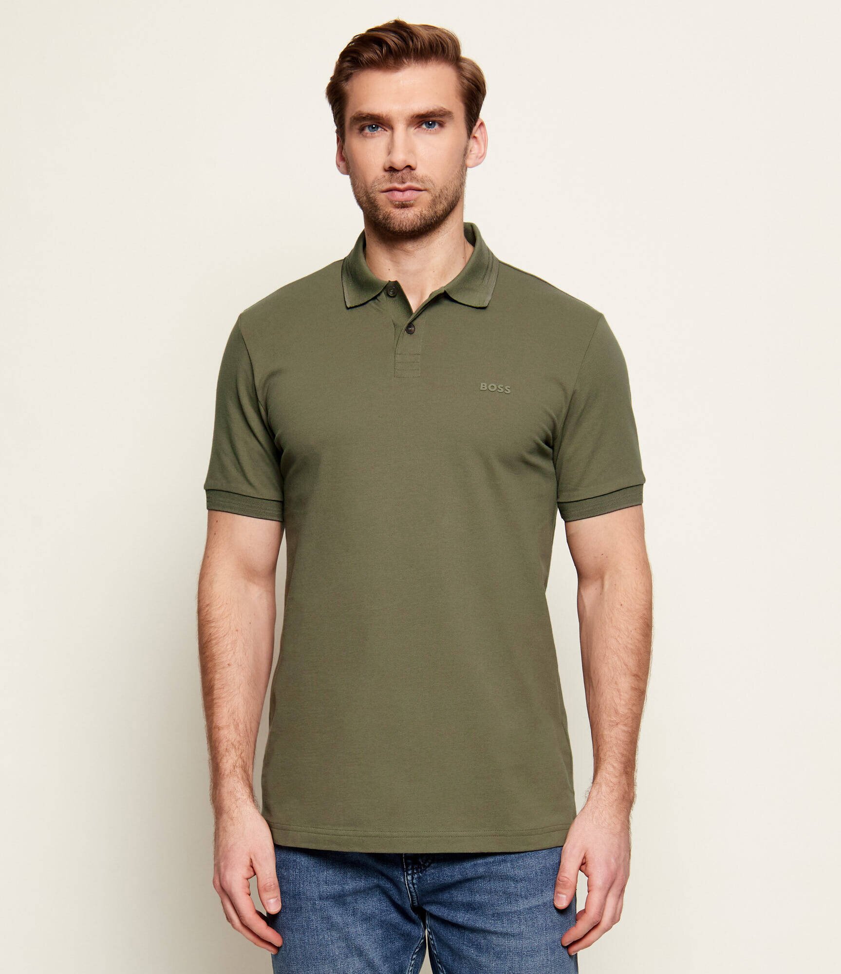 BOSS Green Polo Paul | Slim Fit | stretch