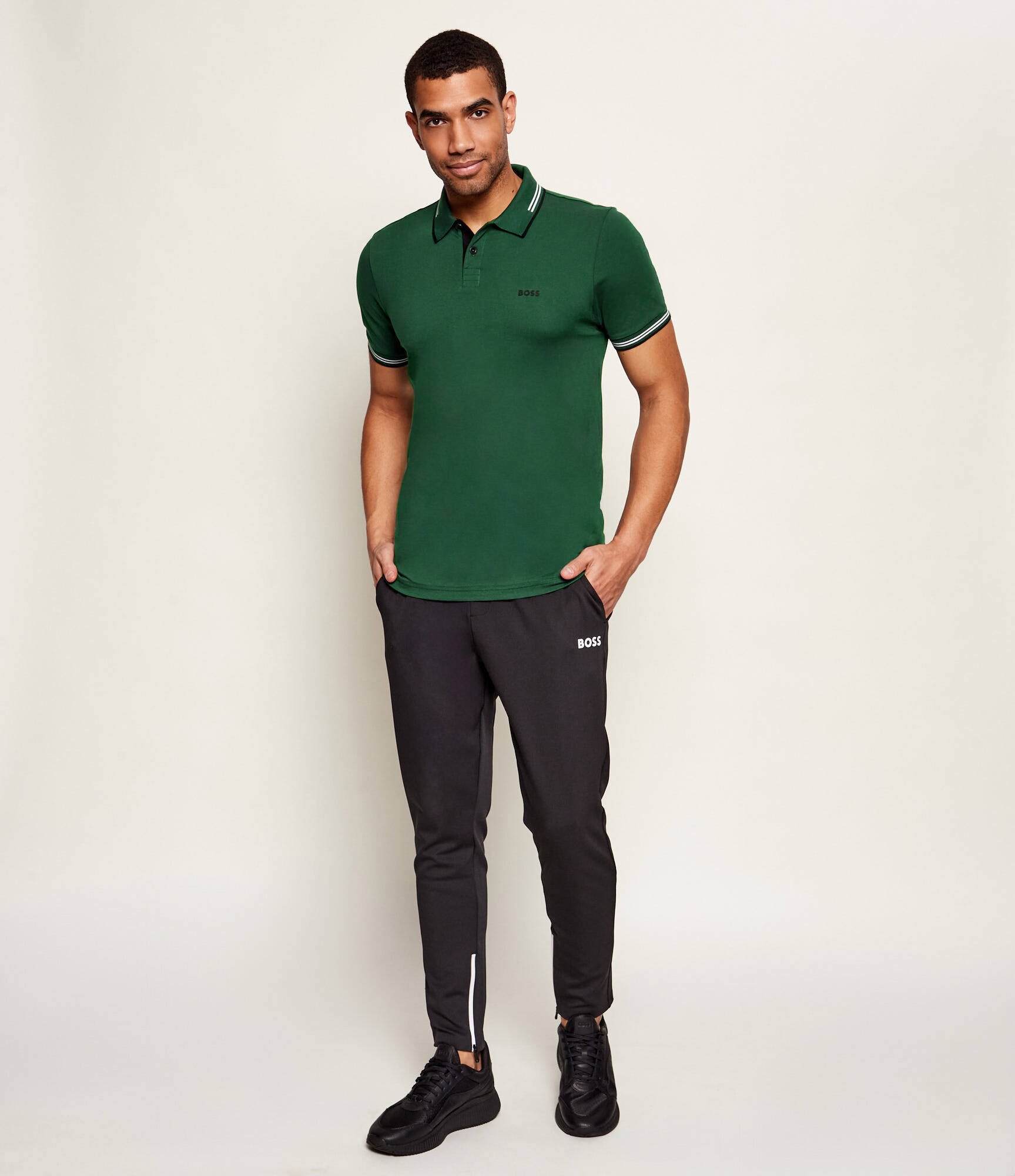 BOSS Green Polo Paul | Slim Fit | stretch