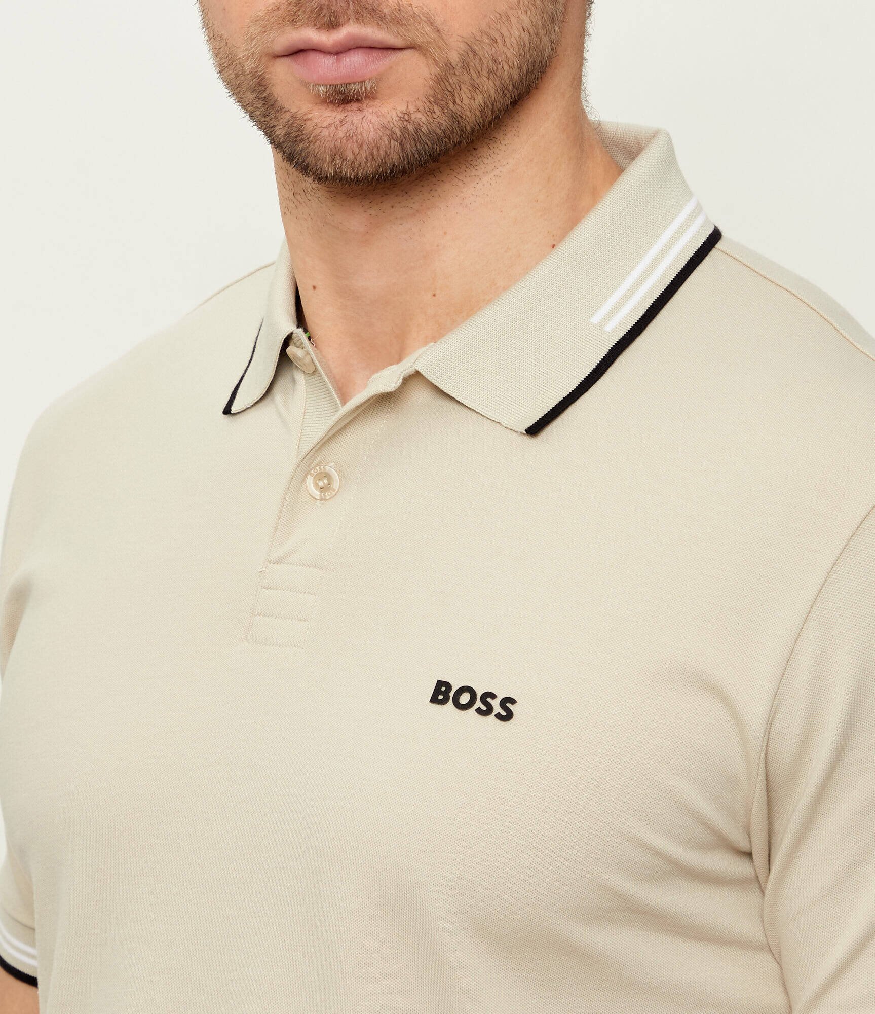 BOSS Green Polo Paul | Slim Fit | stretch