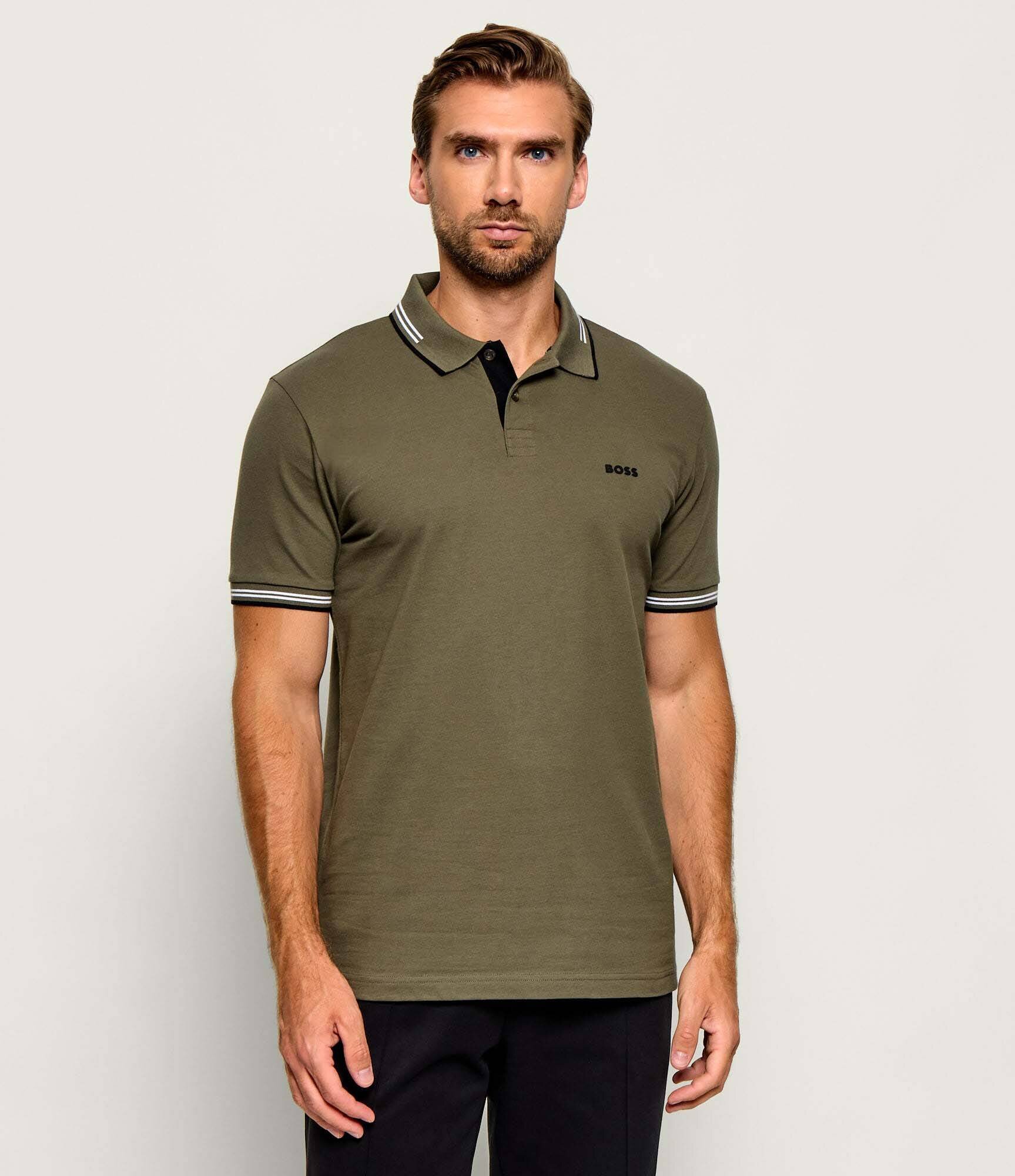 BOSS Green Polo Paul | Slim Fit | stretch
