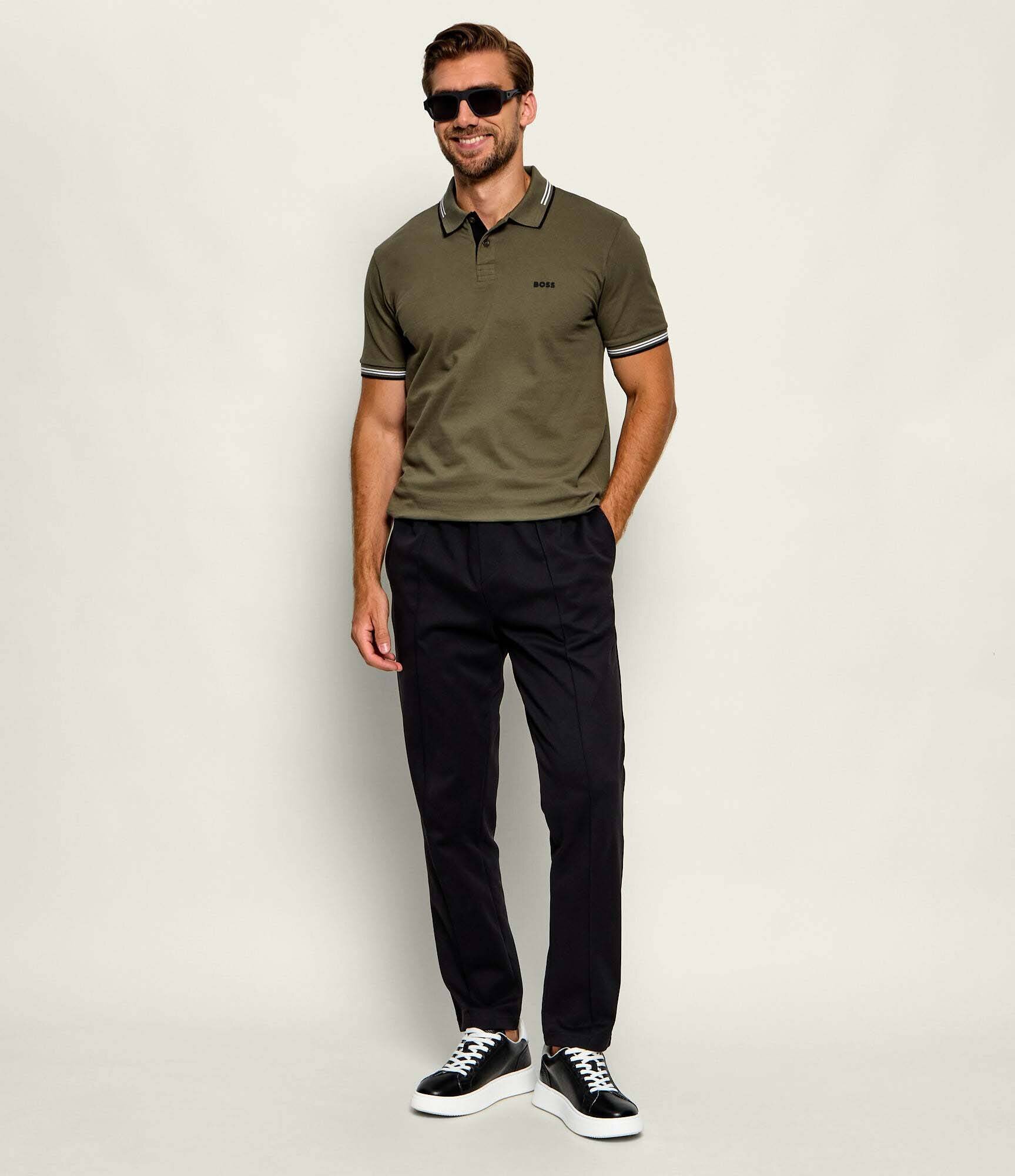 BOSS Green Polo Paul | Slim Fit | stretch