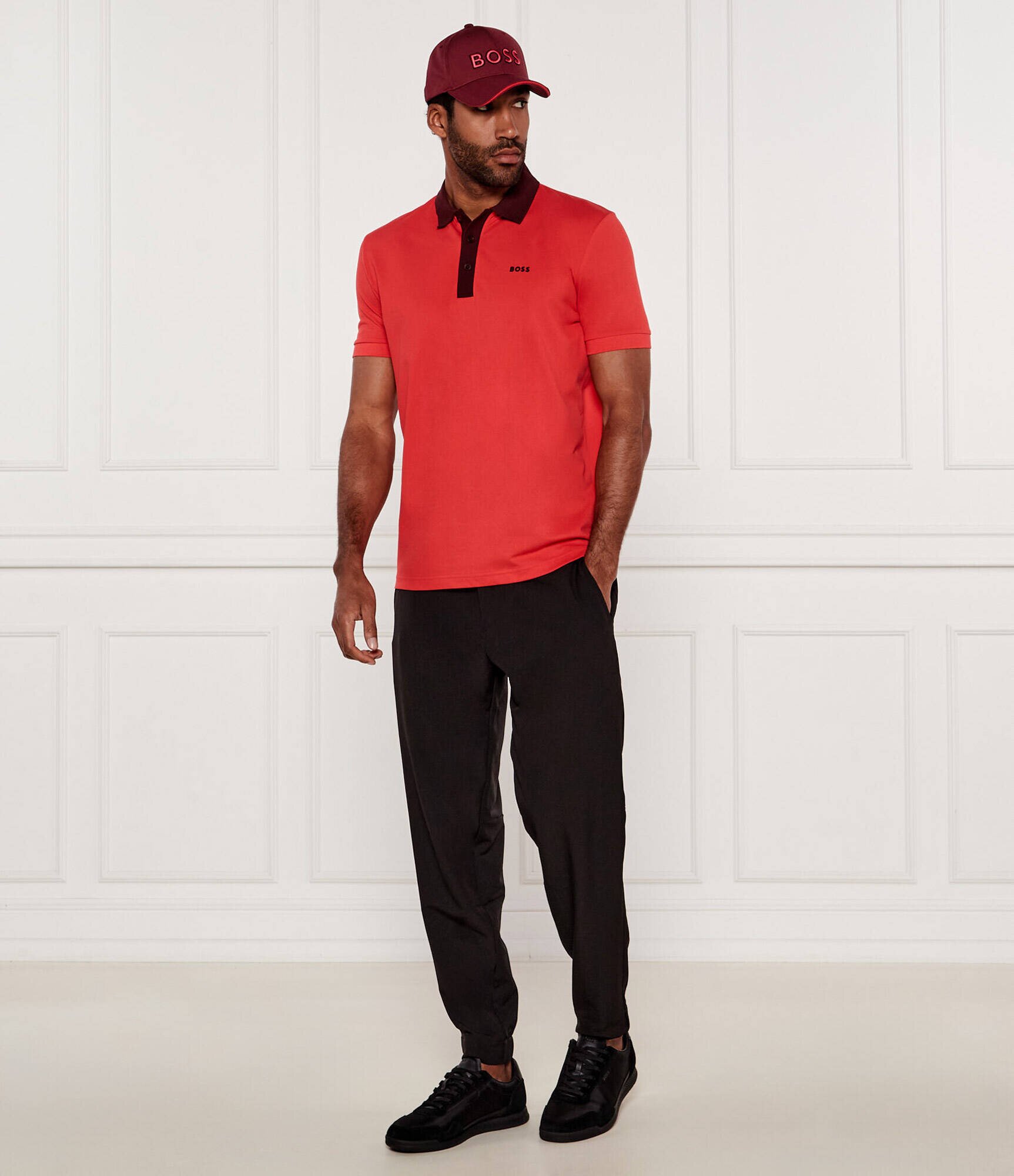 BOSS Green Polo Paule Rib | Slim Fit | stretch