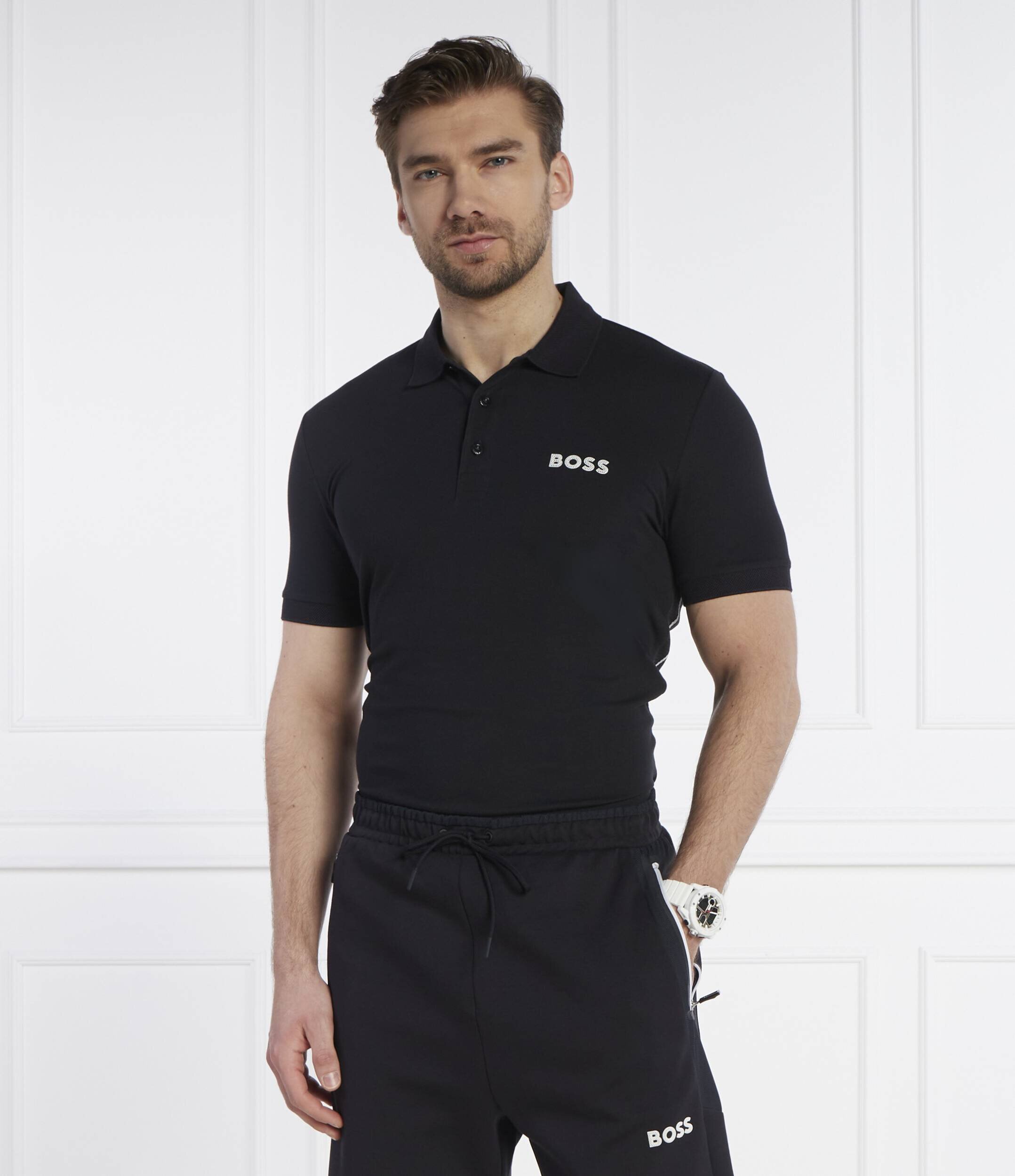 BOSS Green Polo Paule | Slim Fit | stretch
