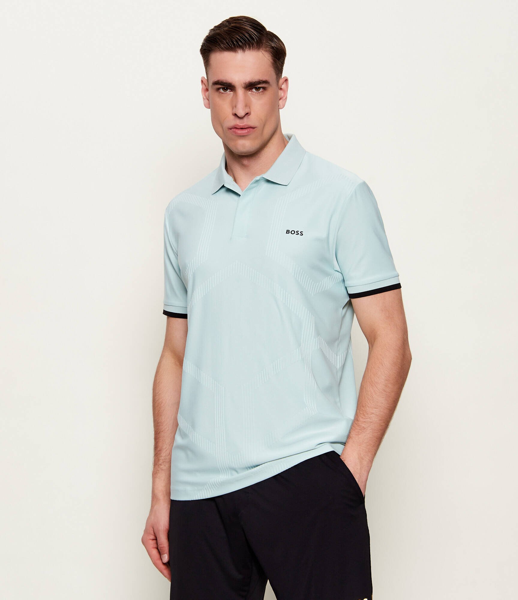 BOSS Green Polo PL_GOC Chip Hexa | regular fit | stretch