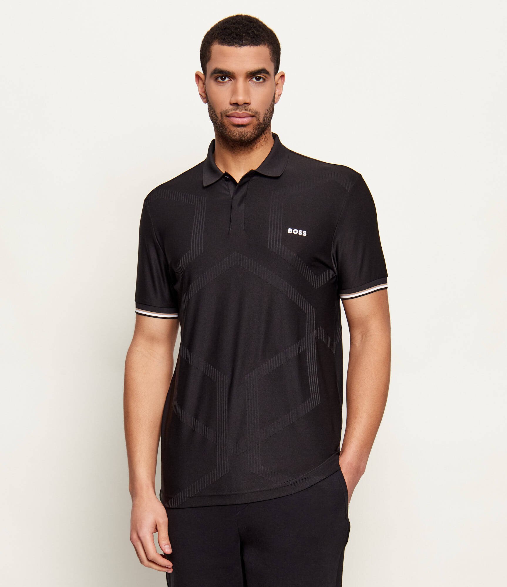 BOSS Green Polo PL_GOC Chip Hexa | regular fit | stretch