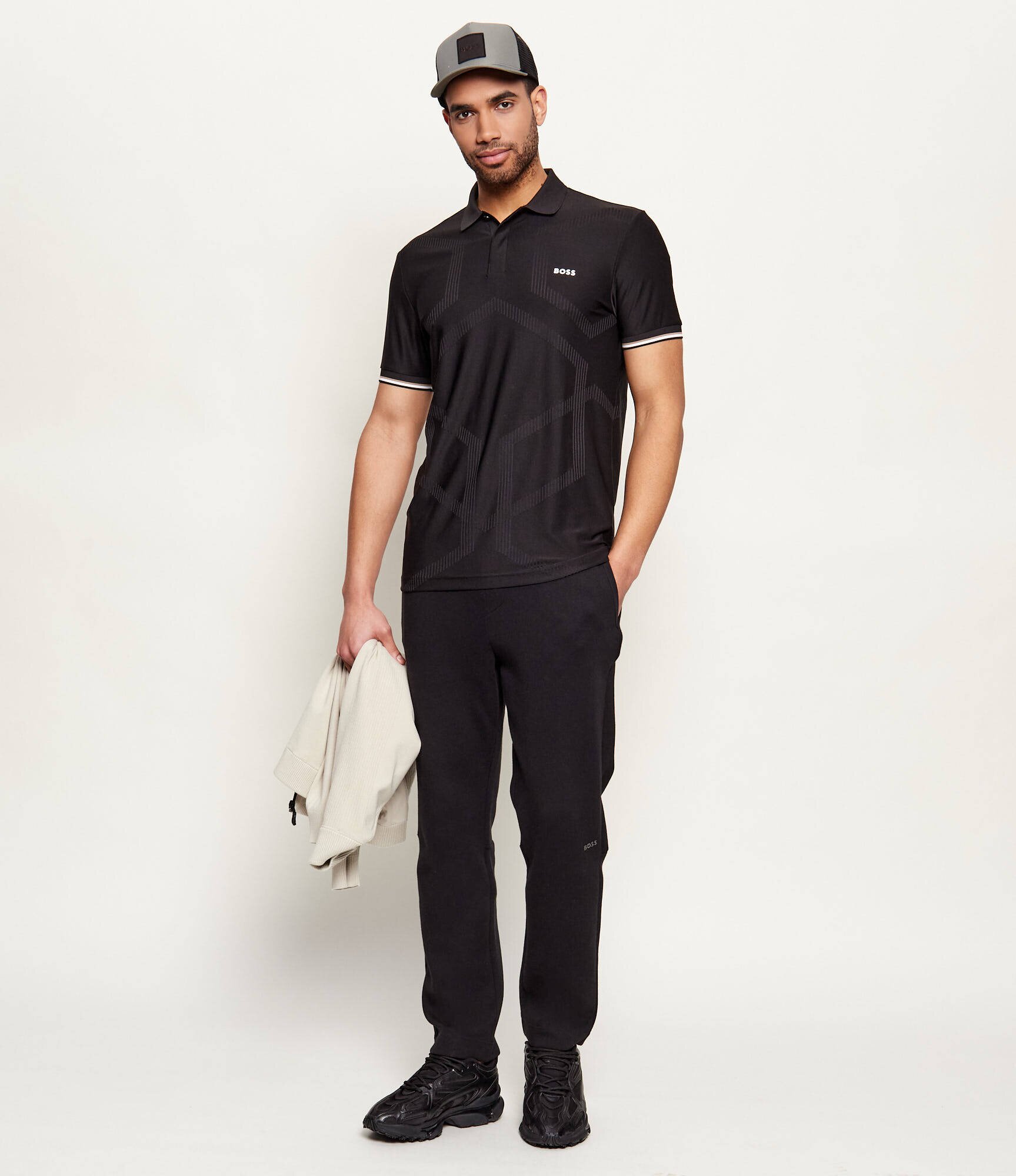 BOSS Green Polo PL_GOC Chip Hexa | regular fit | stretch
