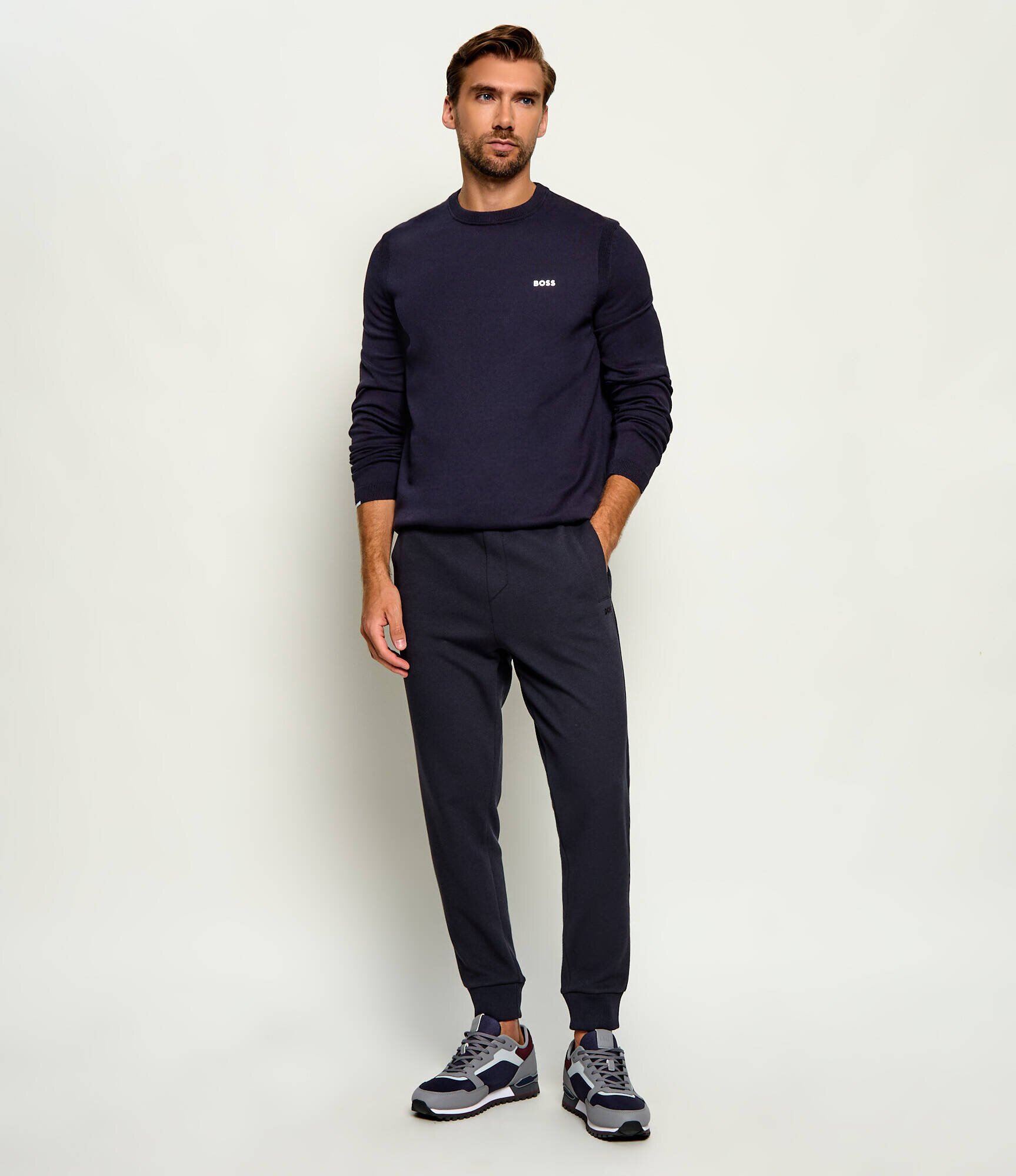 BOSS Green Pulover KN_Ever-X CN | regular fit