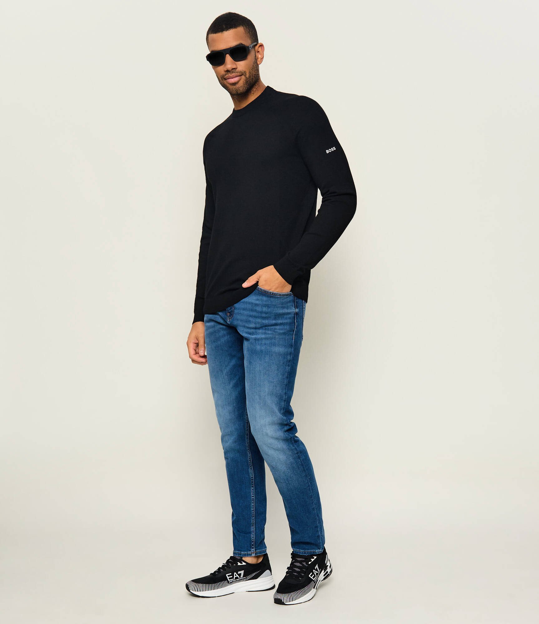 BOSS Green Pulover KN_GOC Rank CN | regular fit