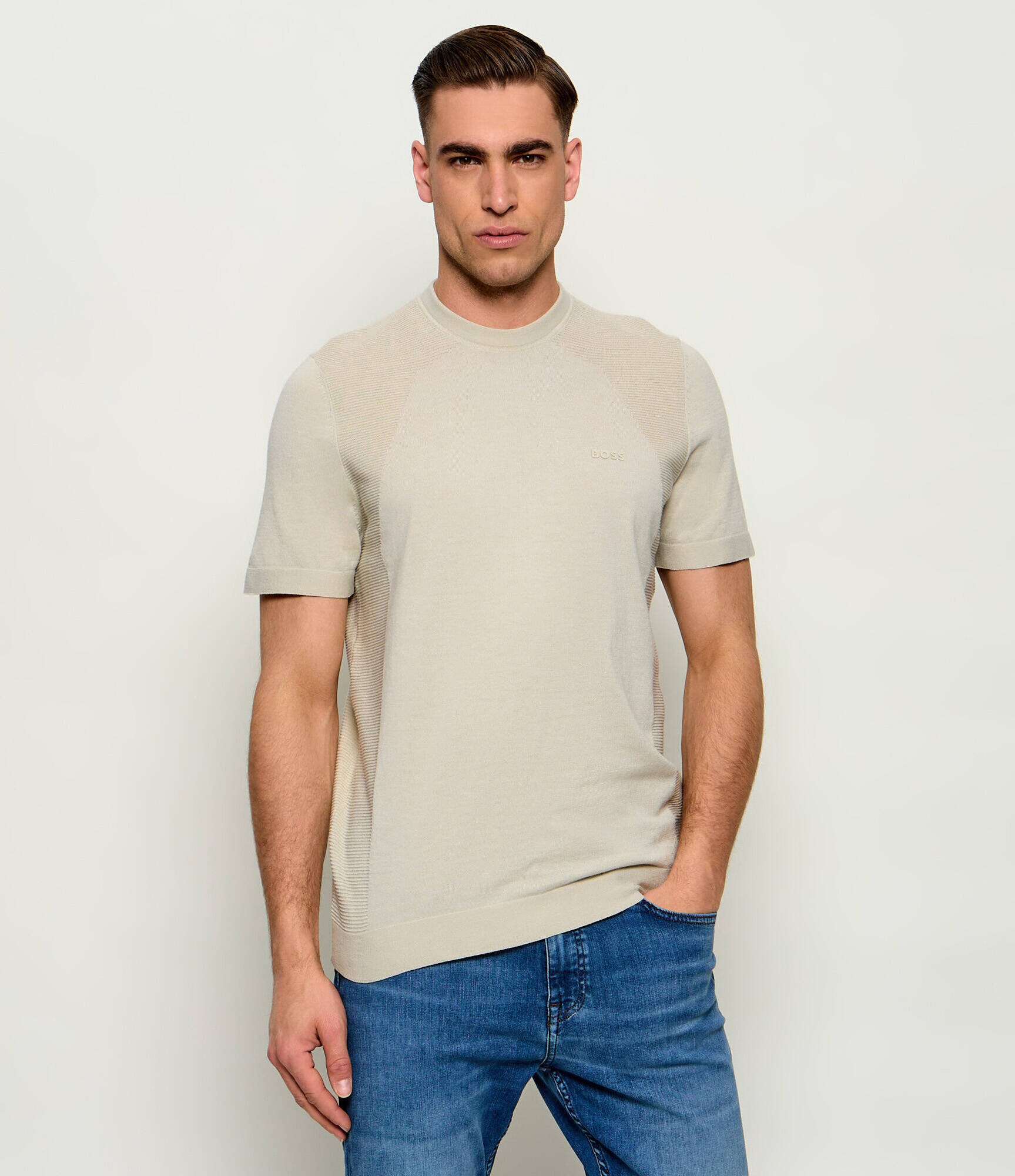 BOSS Green Pulover KN_Momentum-Lite TS | regular fit