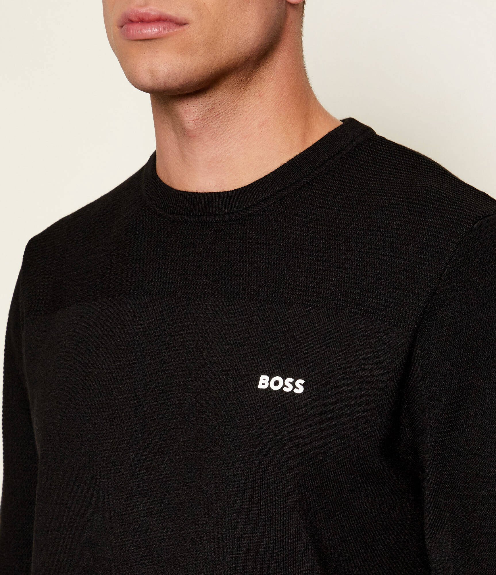 BOSS Green Pulover KN_Momentum-X CN | regular fit cu adaos de lână