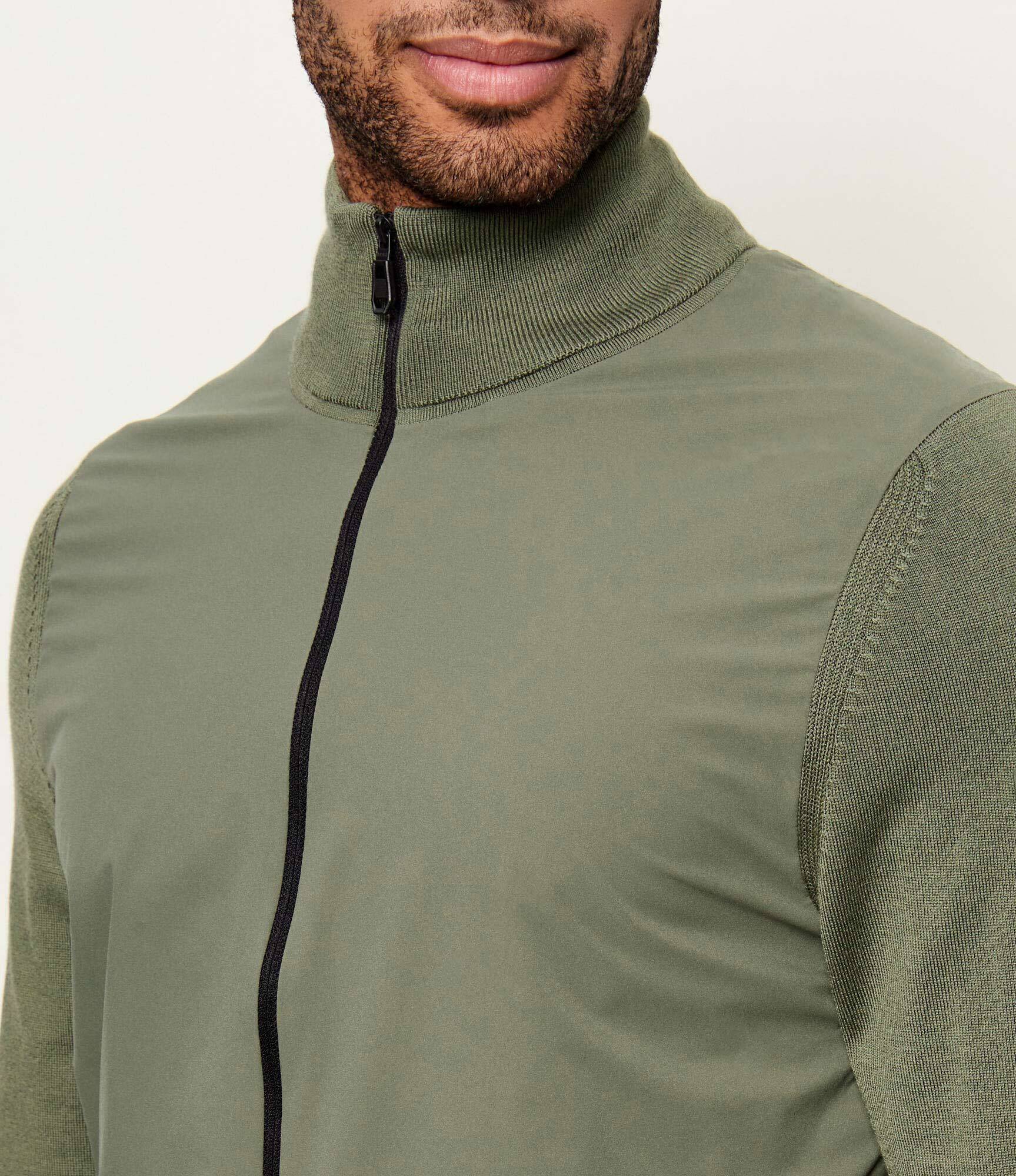 BOSS Green Pulover KN_Momentum-X HY | regular fit cu adaos de lână