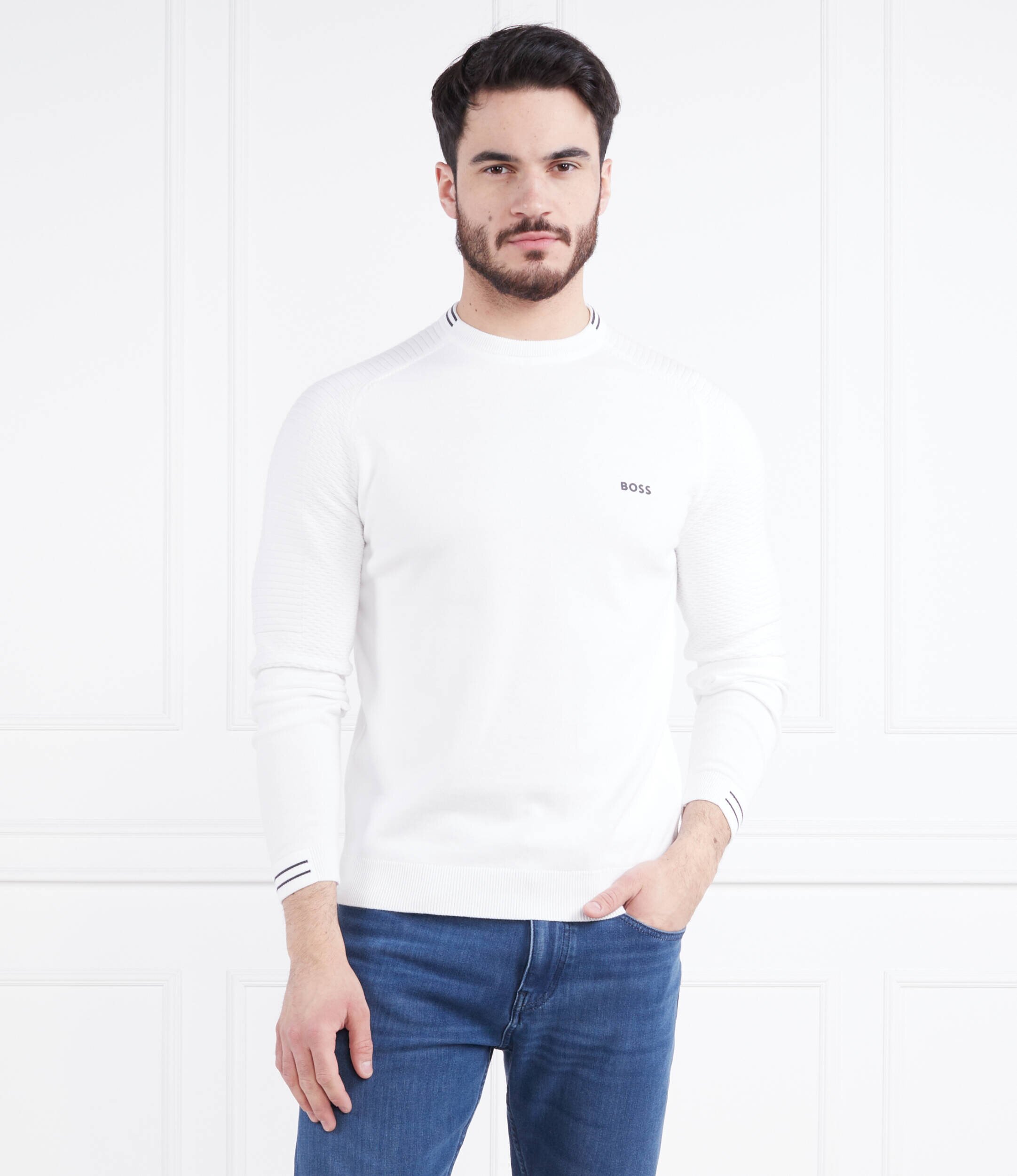 BOSS Green Pulover Rolet | Regular Fit